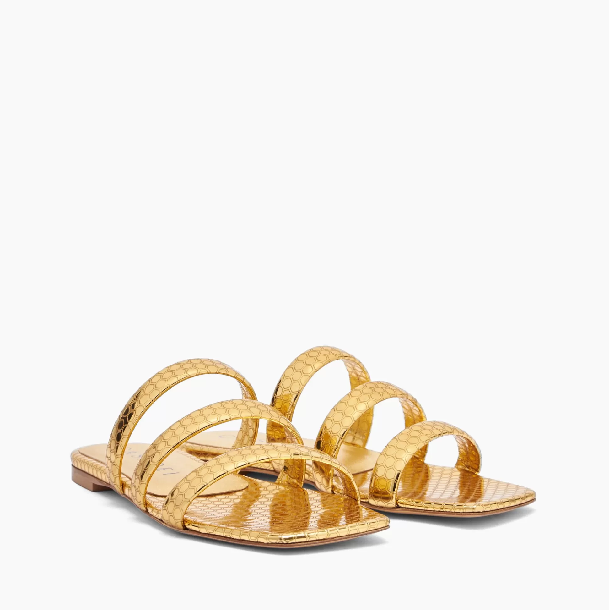 Casadei Atomium Flats Gold Clearance