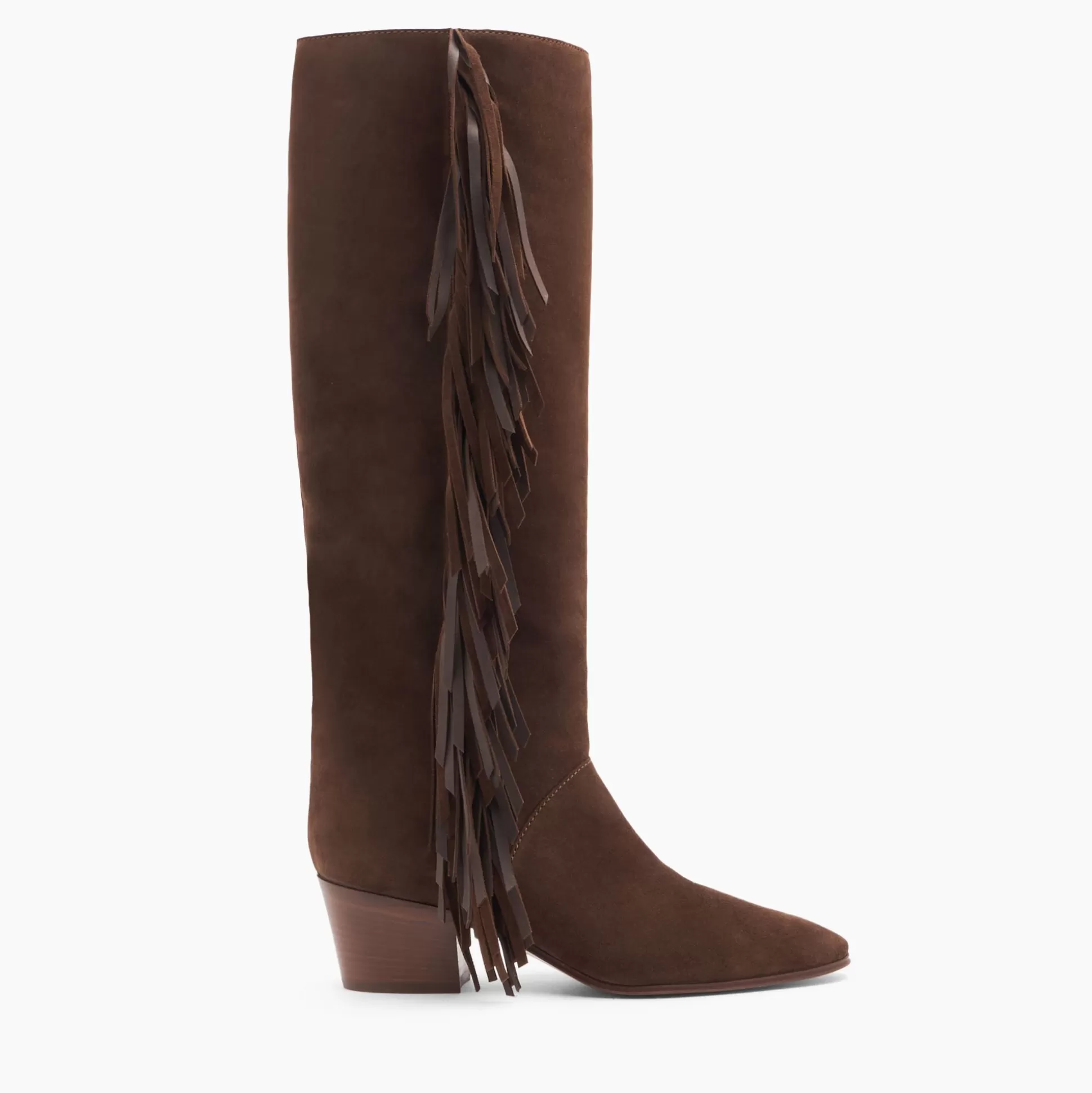 Casadei Beat Suede High Boots Cocoa Cheap