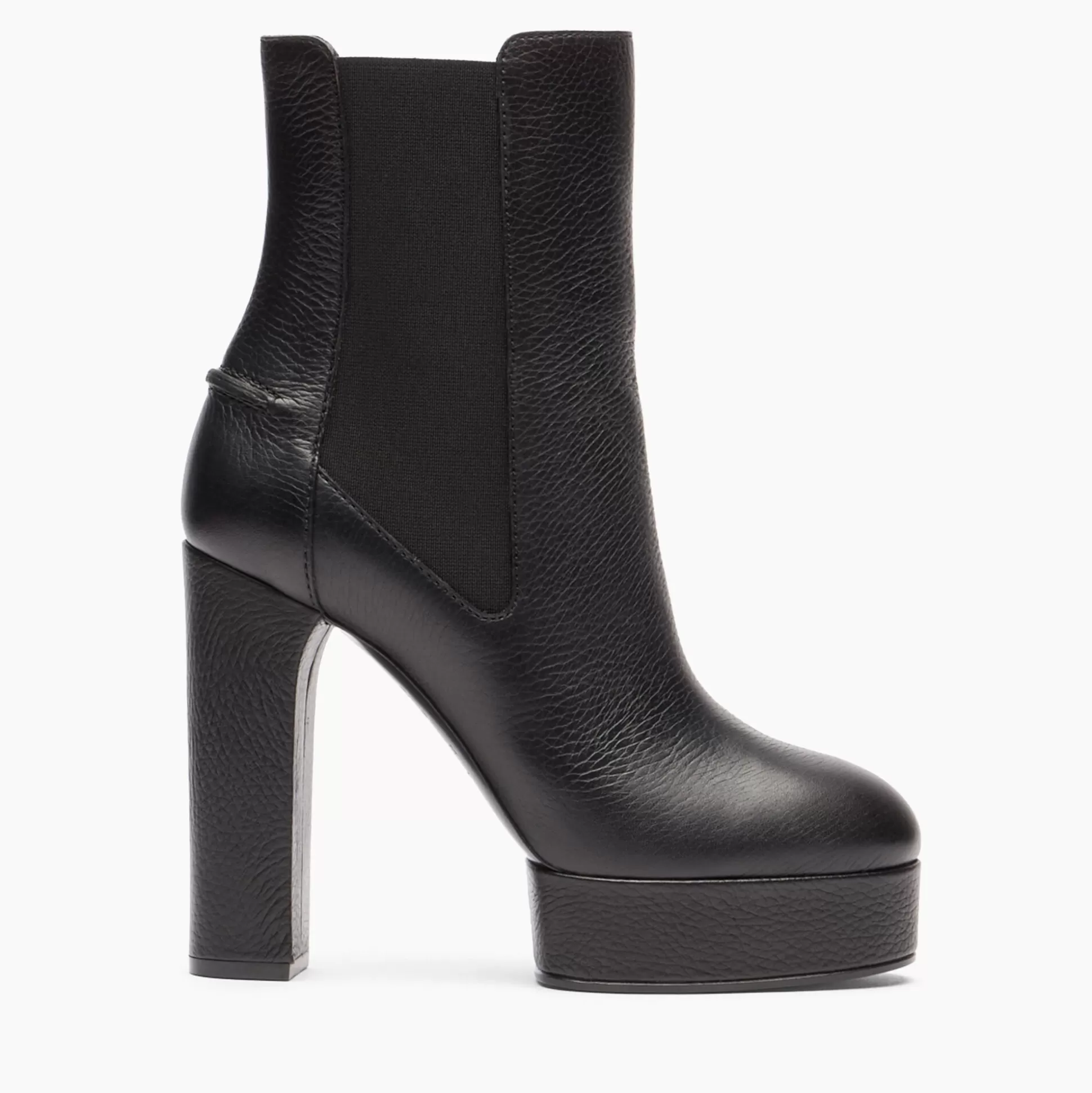 Casadei Betty Leather Ankle Boots Black Store