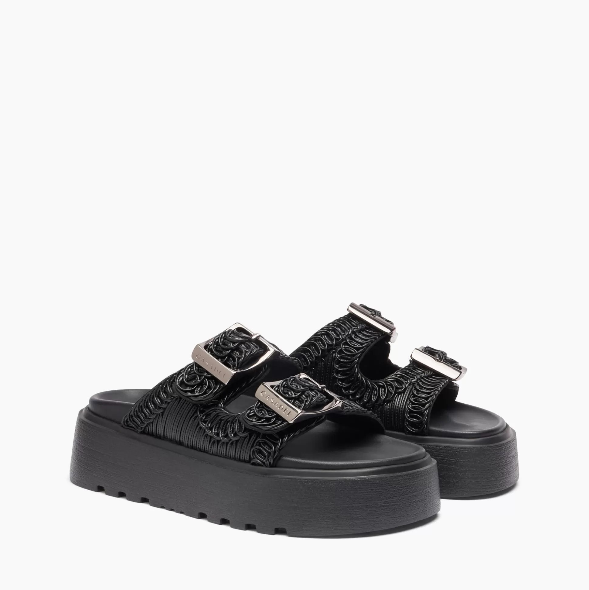 Casadei Birky Ale Slides BLACK New