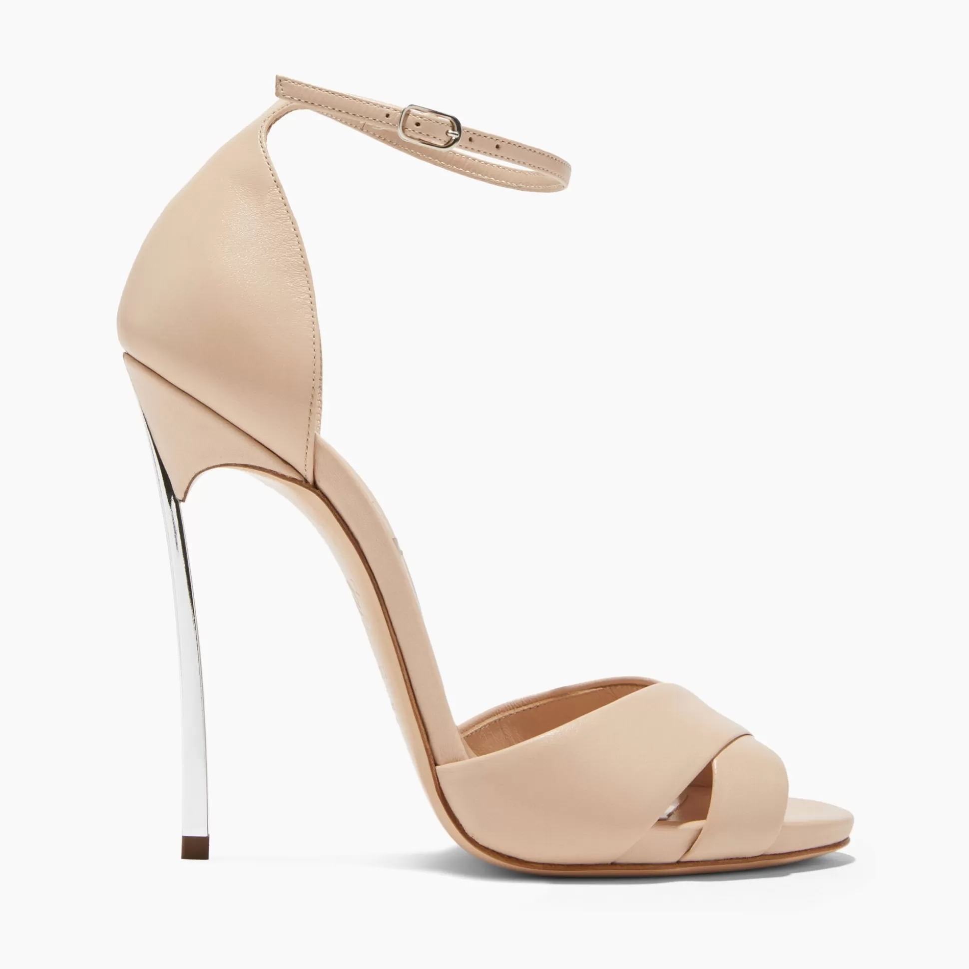 Casadei Blade Criss Cross Sandals Blush Pink Best Sale