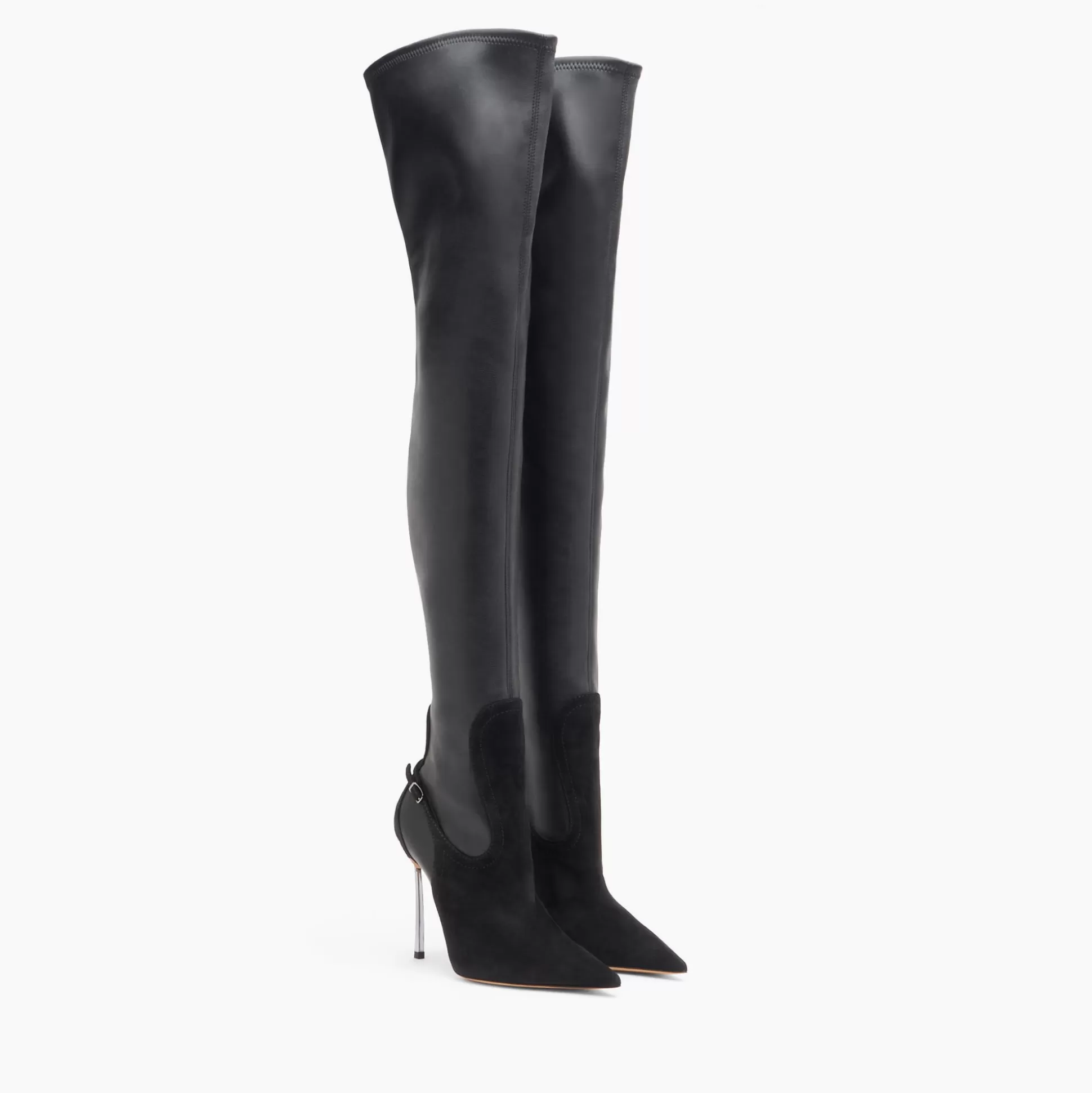 Casadei Blade Double Over The Knee Black Best