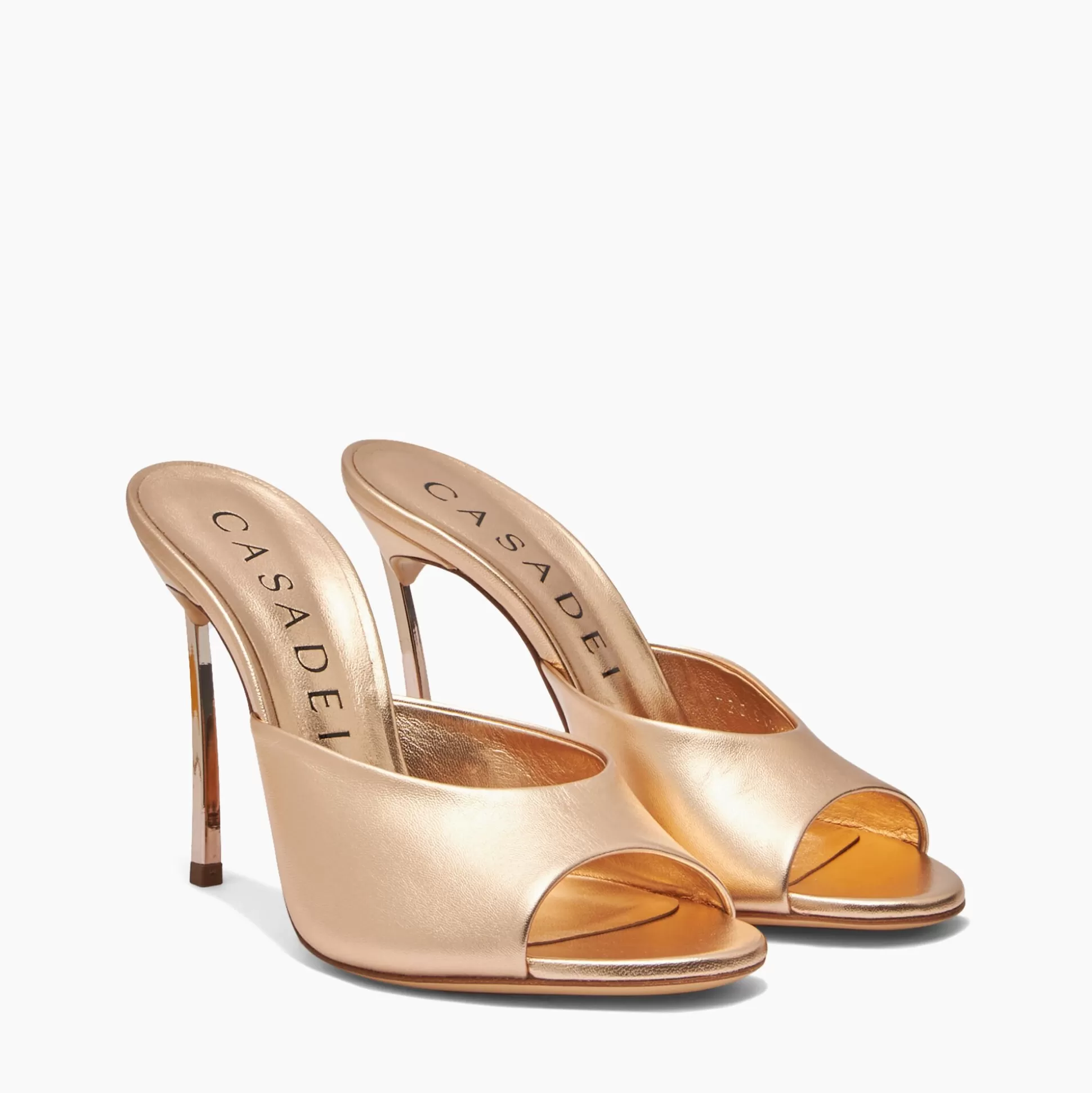 Casadei Blade Flash Mules Sandstone Store