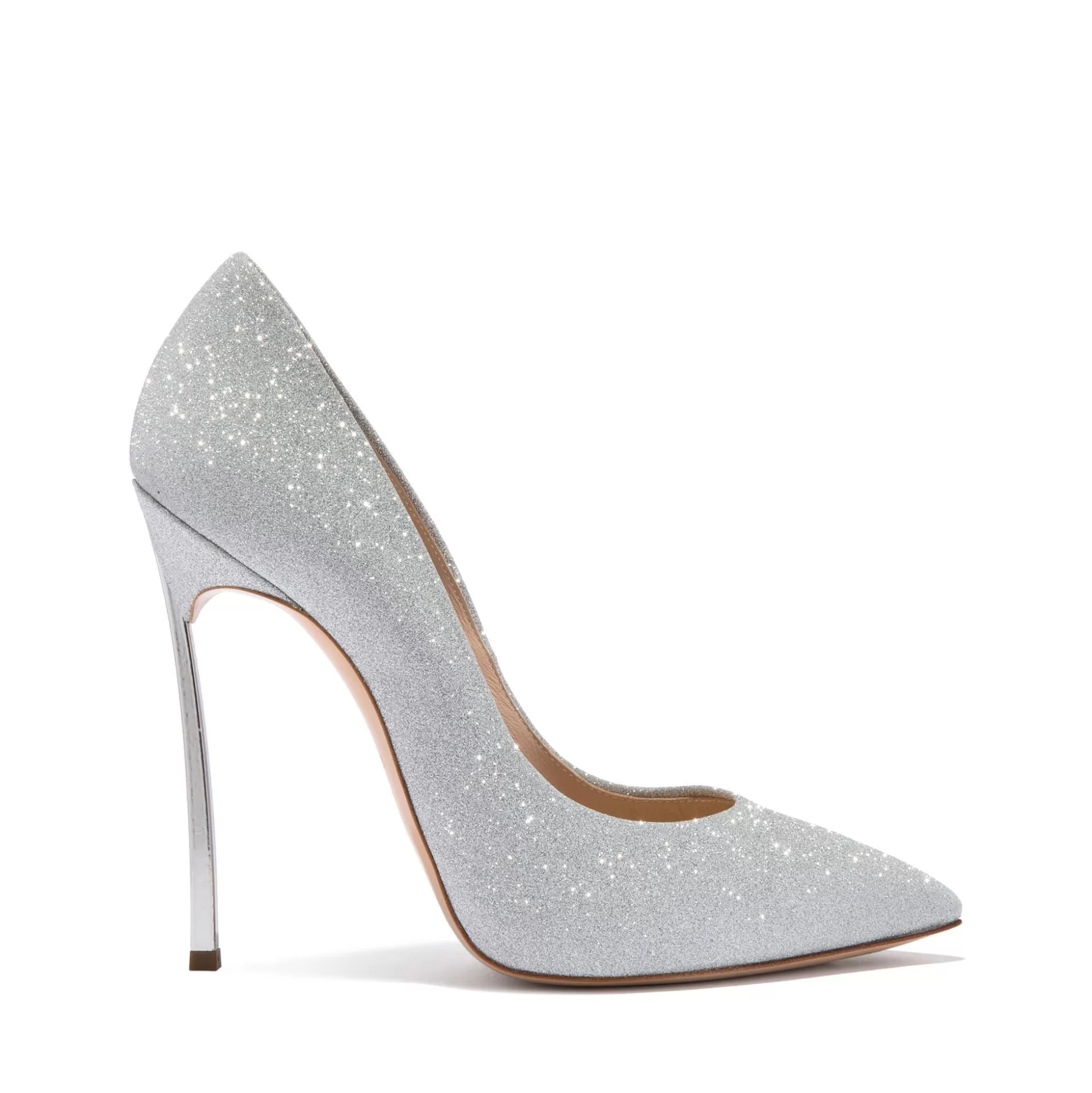 Casadei Blade Glitter Pumps Silver Cheap