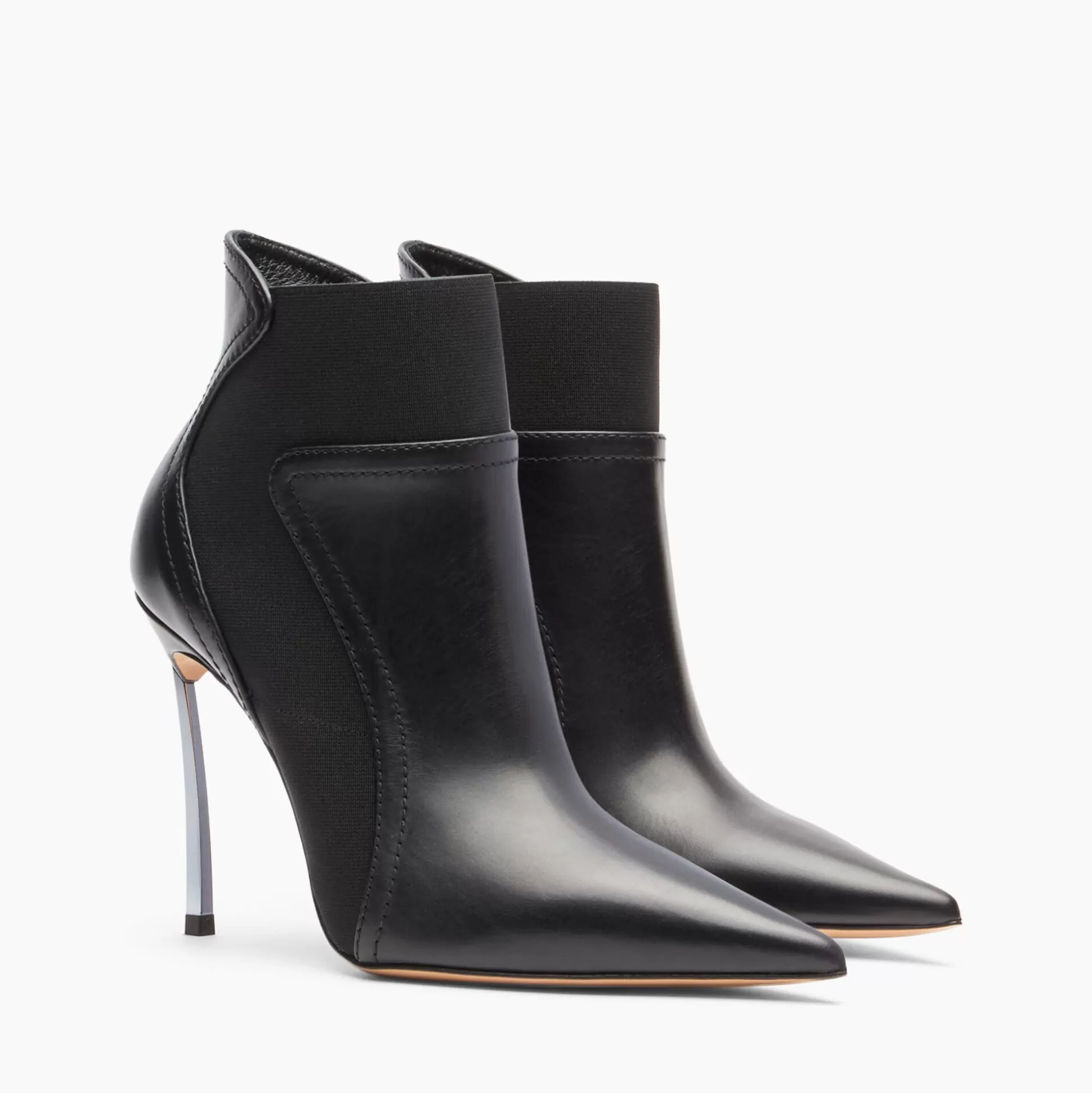 Casadei Blade Leather Ankle Boots Black Store