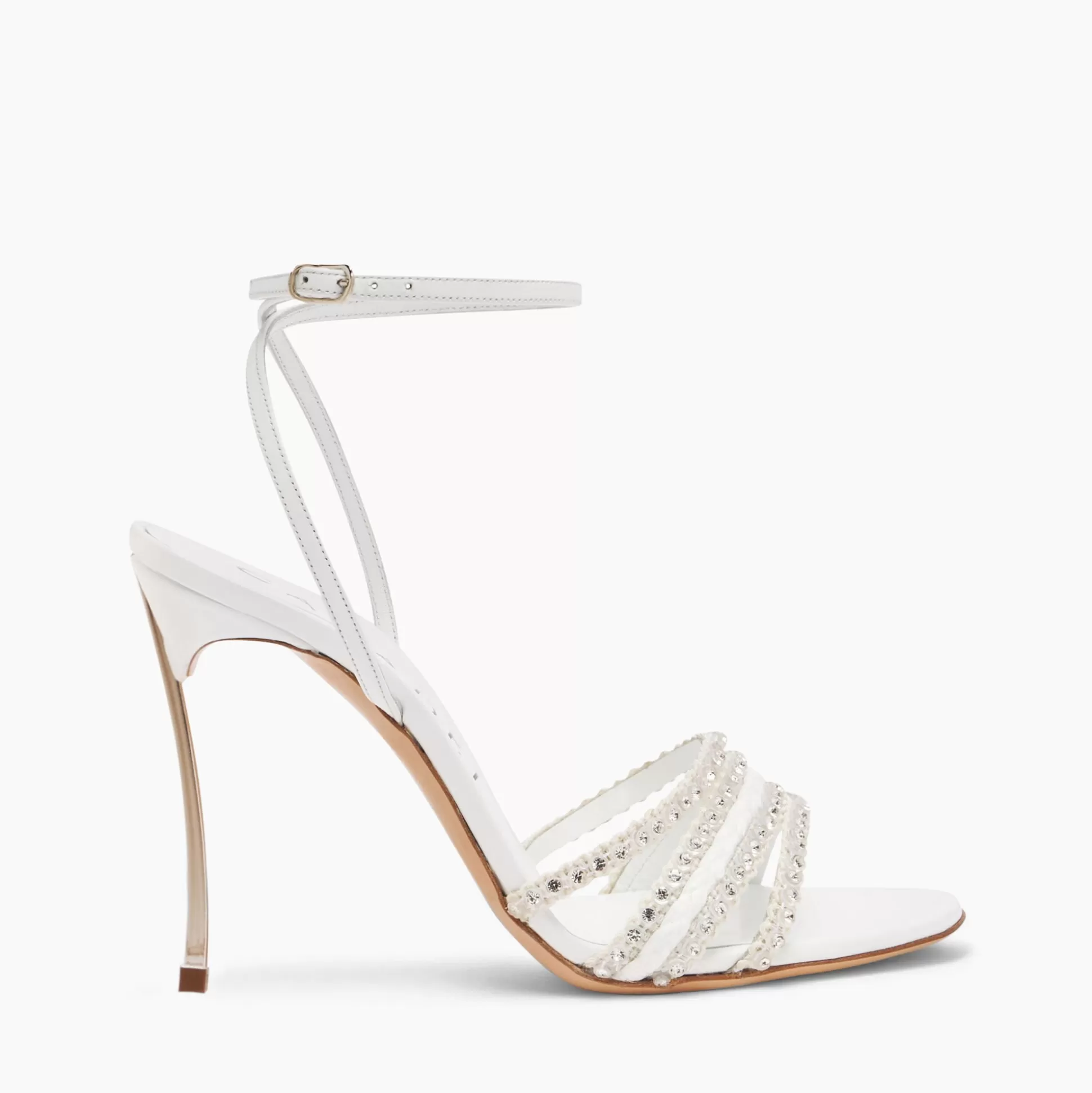 Casadei Blade Limelight Sandals White Best Sale