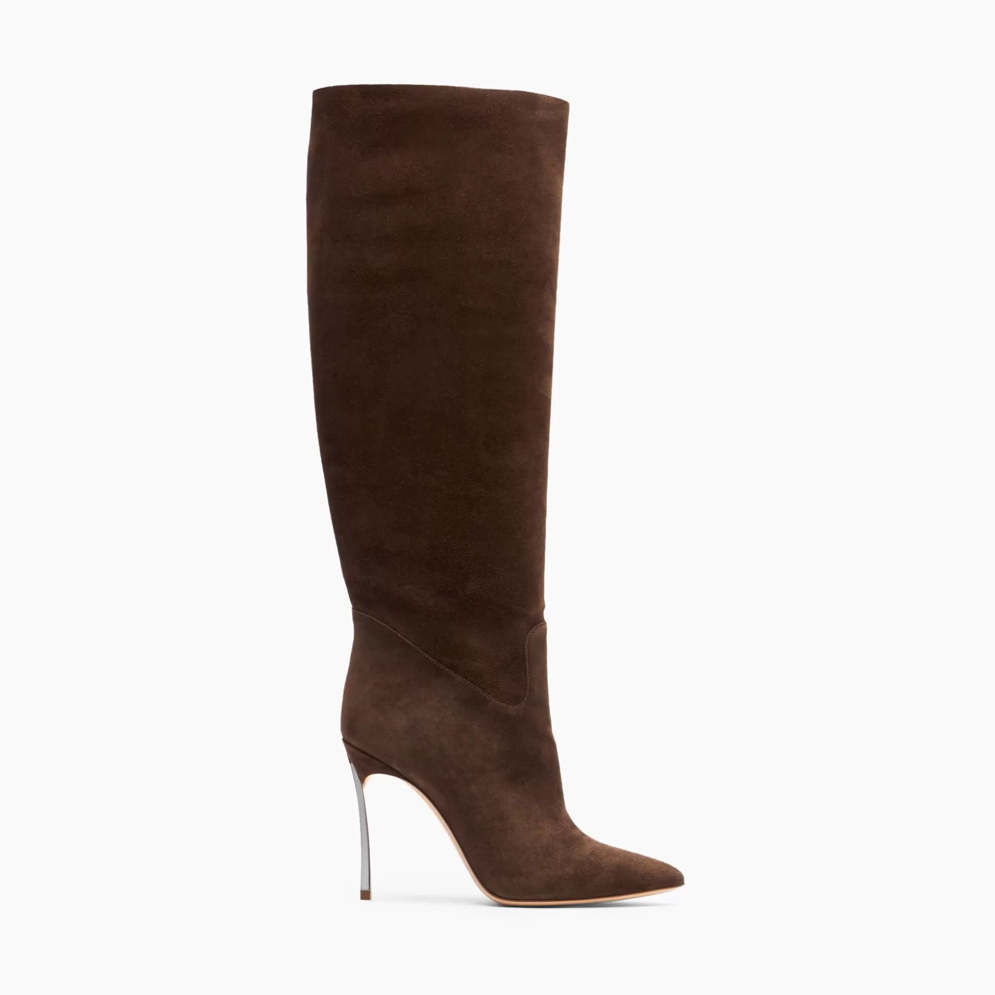 Casadei Blade Suede High Boots Cacao Best