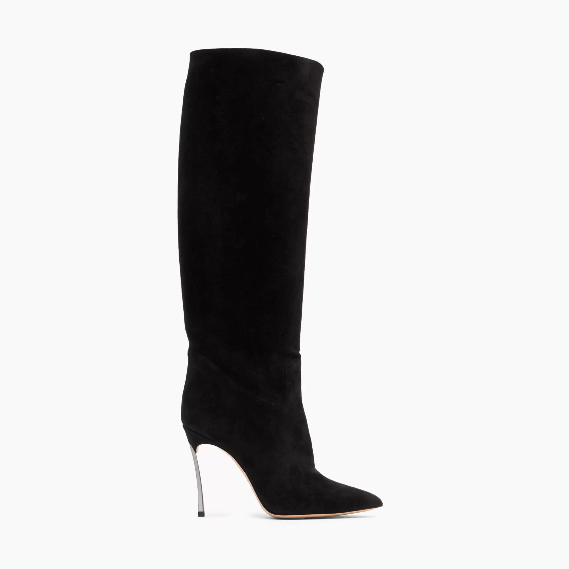 Casadei Blade Suede High Boots Black Cheap