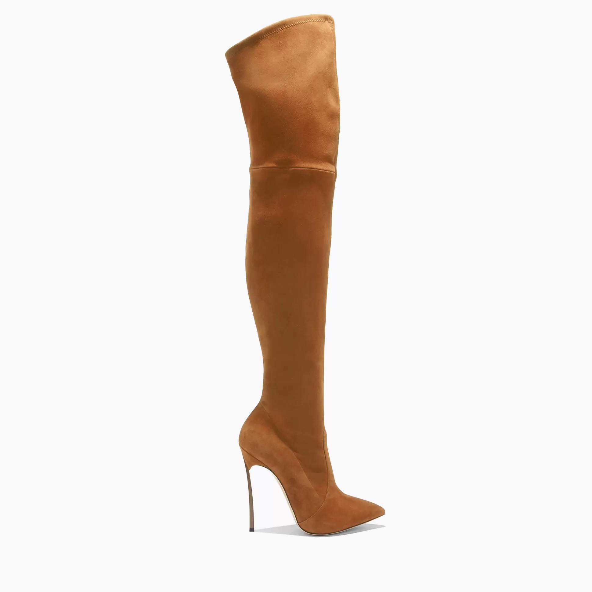 Casadei Blade Suede Over The Knee Rodeo Hot