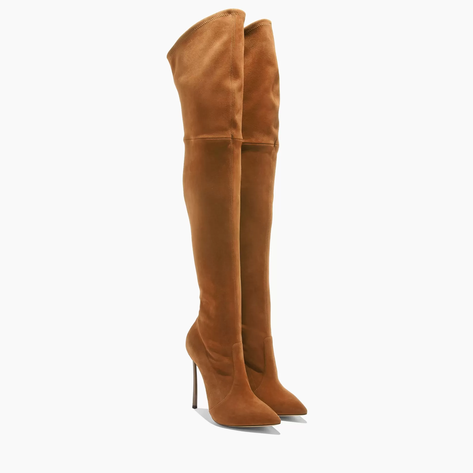 Casadei Blade Suede Over The Knee Rodeo Hot