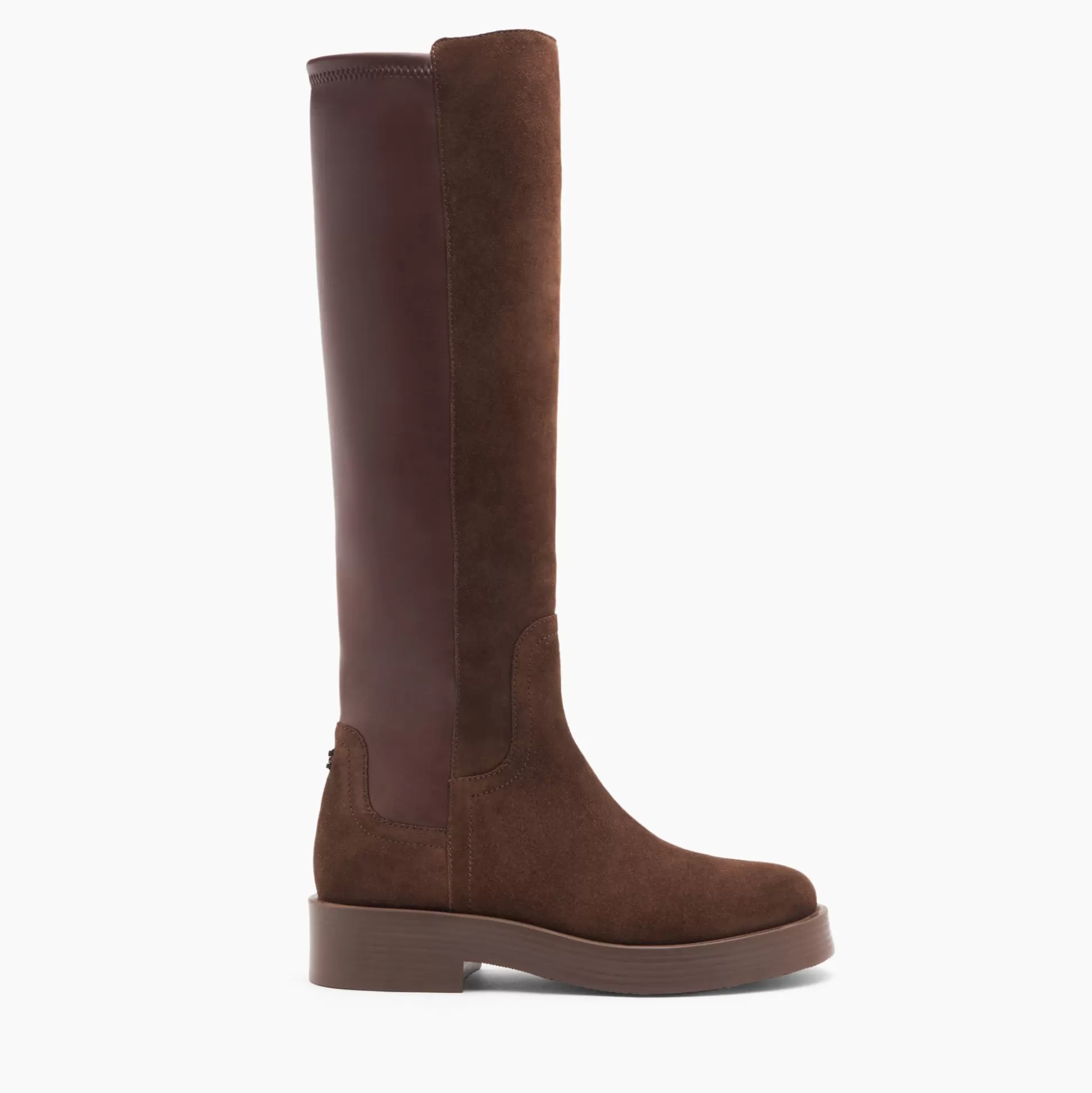 Casadei Charlie Stretch Suede Boots Cocoa Best Sale