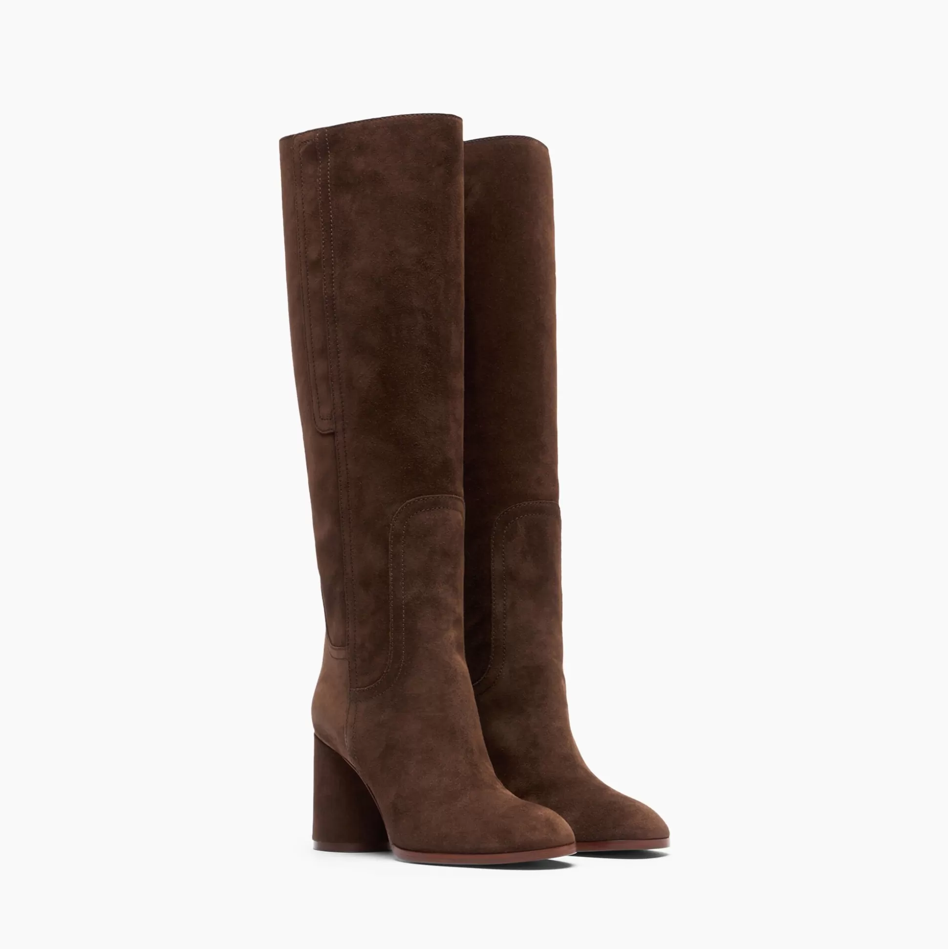 Casadei Cleo Suede High Boots Cacao Shop