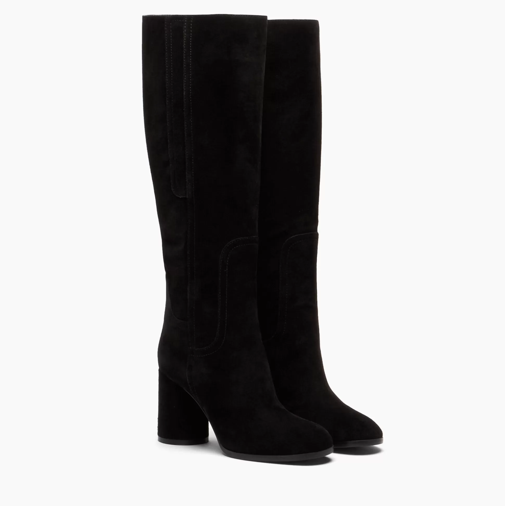 Casadei Cleo Suede High Boots Black Clearance