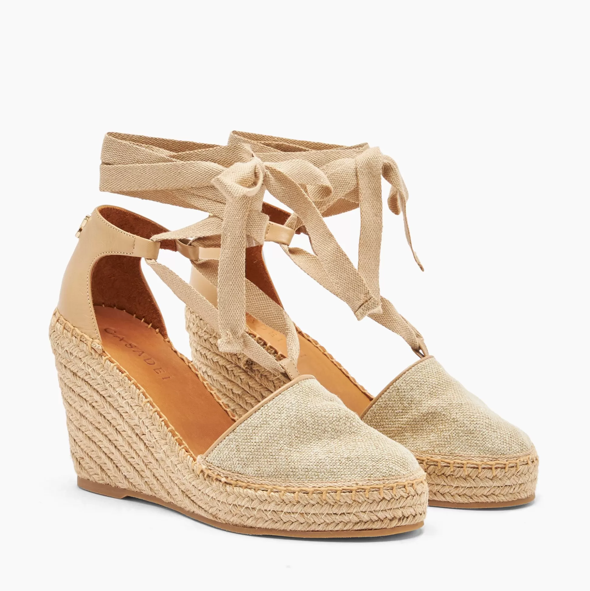 Casadei Espadrillas Baleari Gold Avana Flash Sale