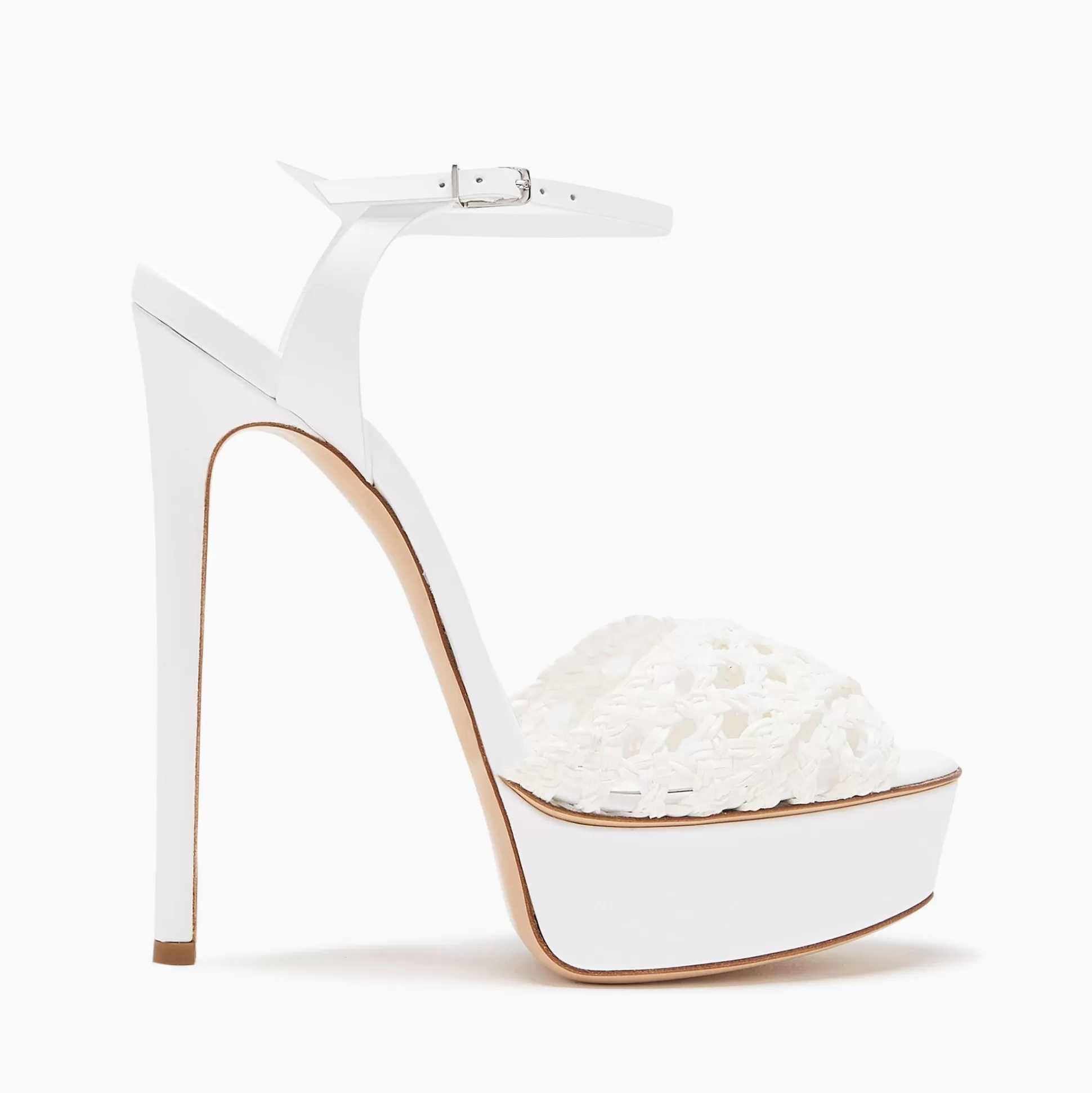 Casadei Flora Versilia Platform Sandals White Best Sale