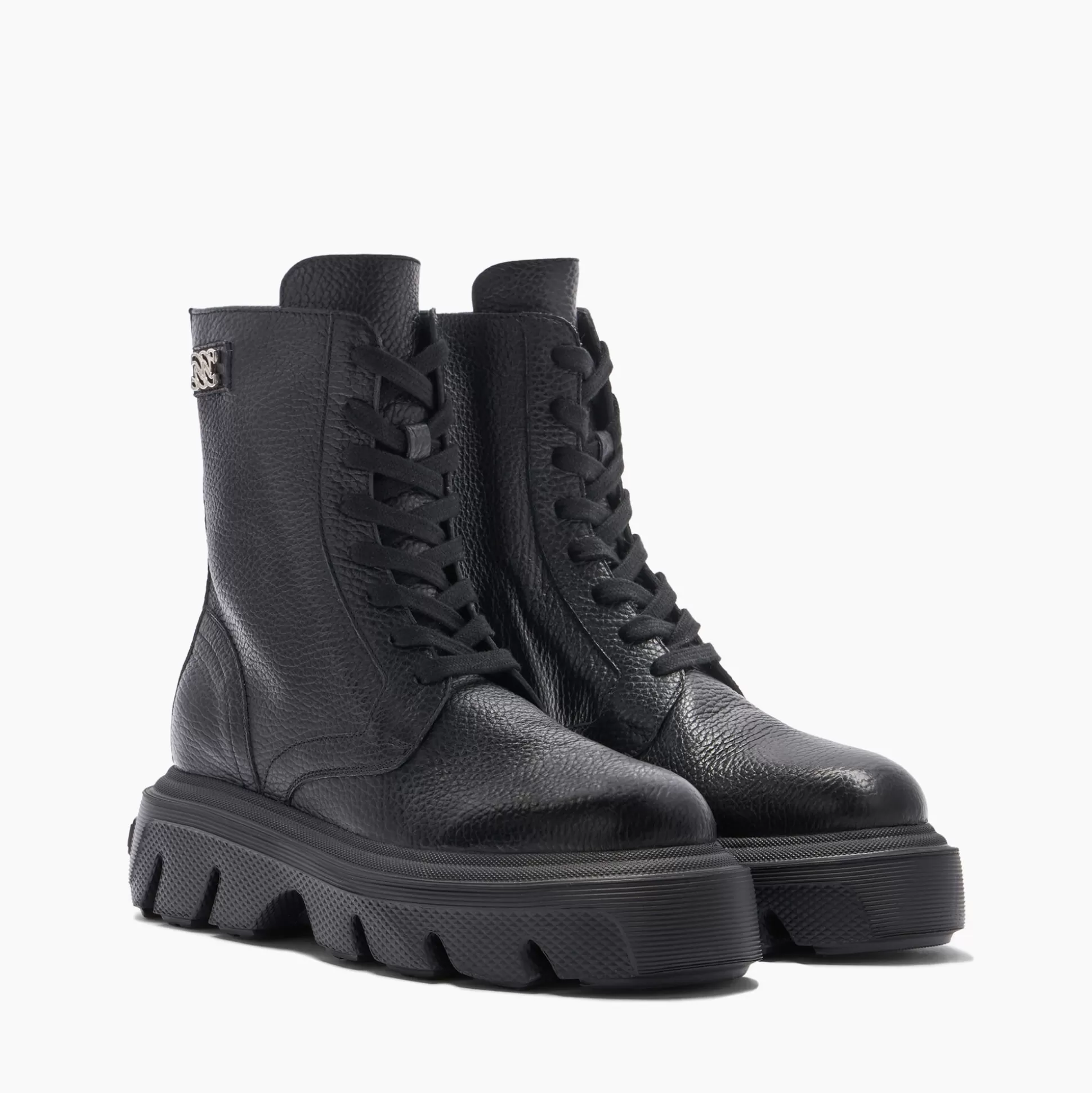 Casadei Generation C Leather Biker Boots Black Outlet