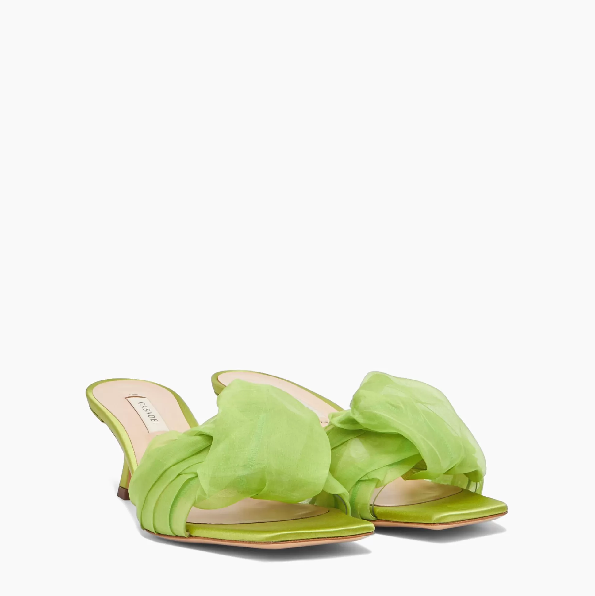 Casadei Geraldine Helen Kitten Sandals Spirulina Store