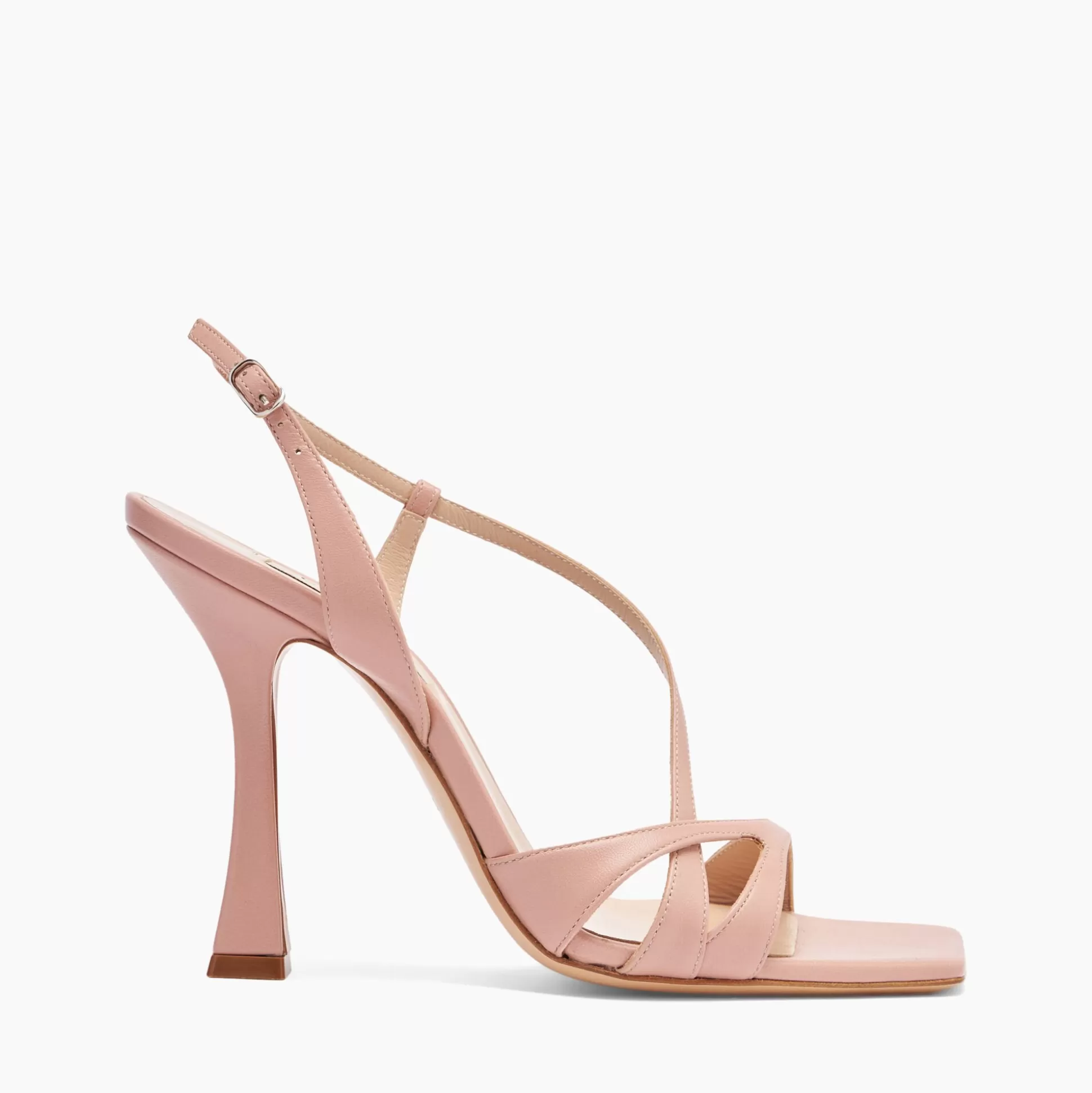 Casadei Geraldine Leather Sandals Rosé Flash Sale