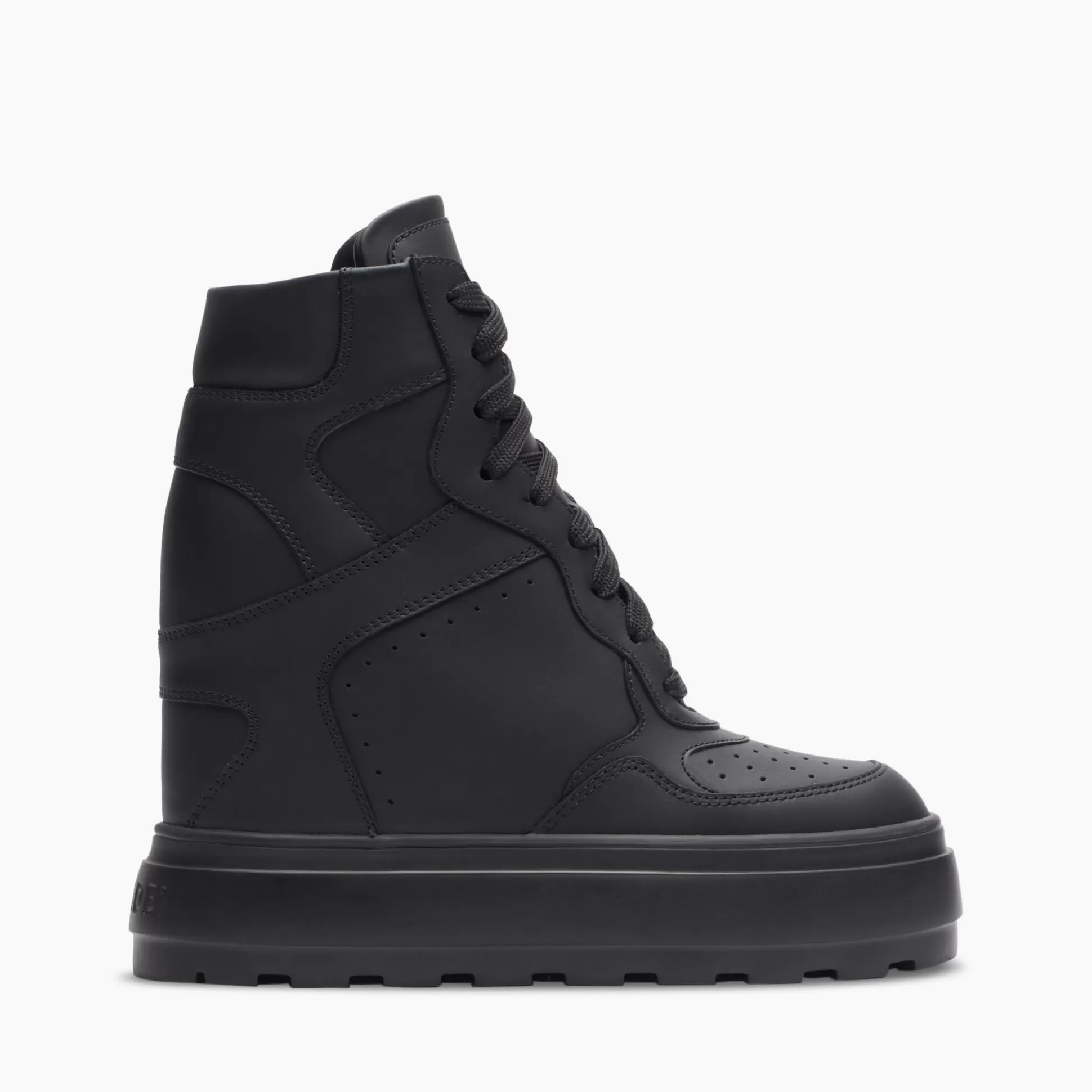 Casadei High Top Leather Sneakers Black Outlet