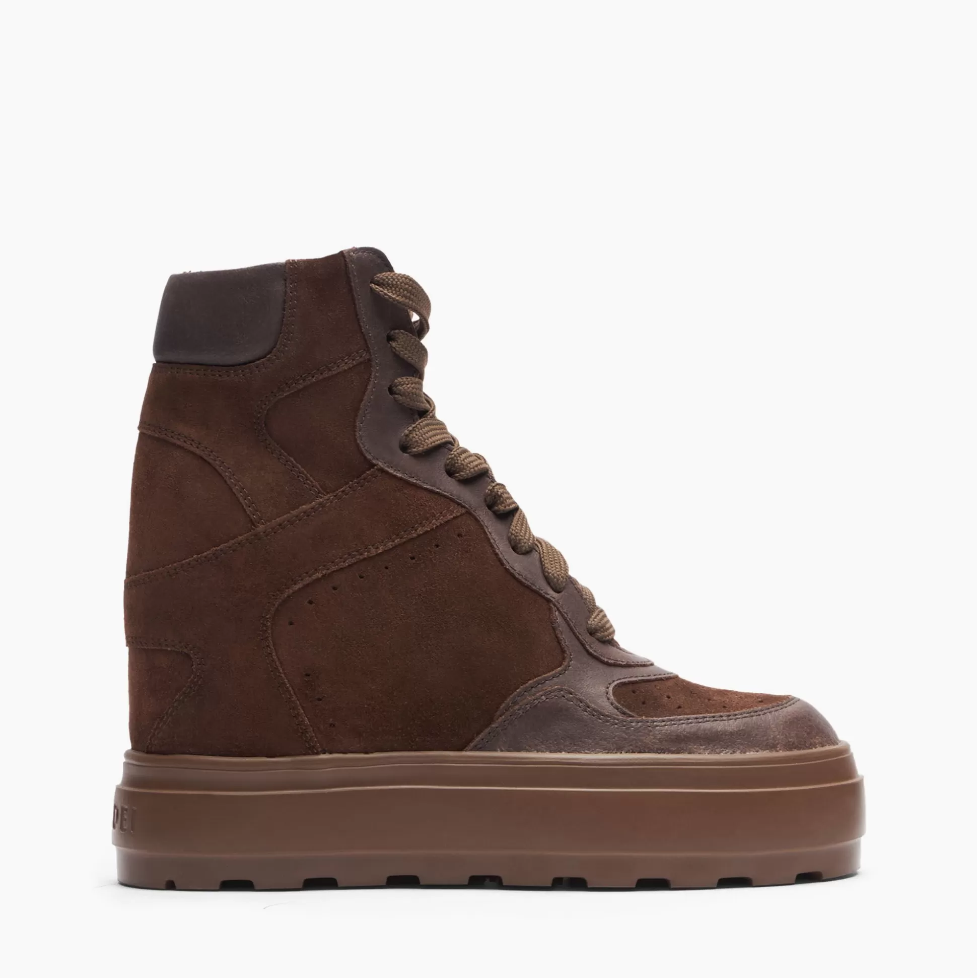 Casadei High Top Suede Sneakers Cacao Store