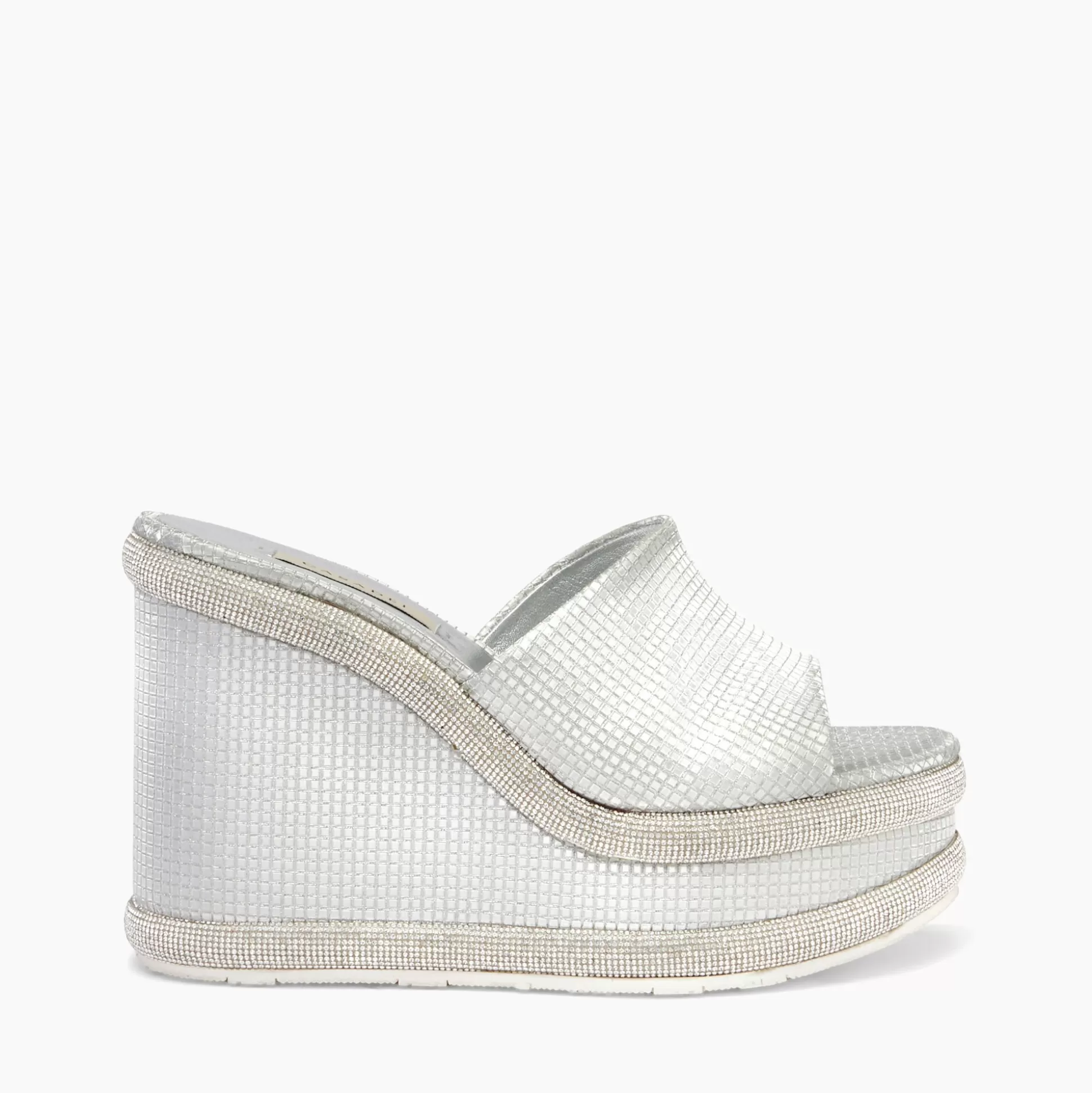 Casadei Jasmine Diadema Wedges Silver Online