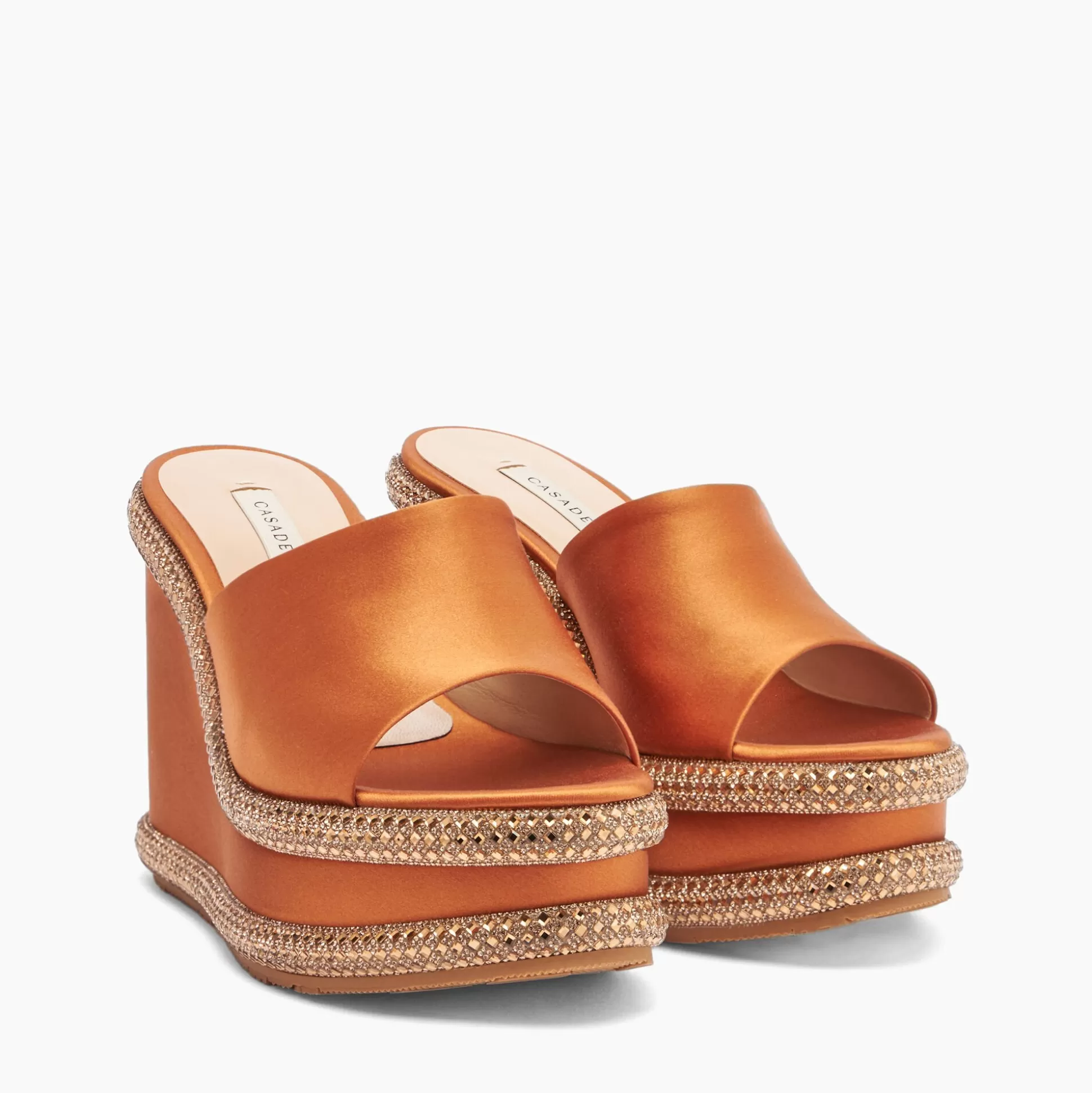 Casadei Jasmine Stratosphere Wedges Honey and Topazio Outlet