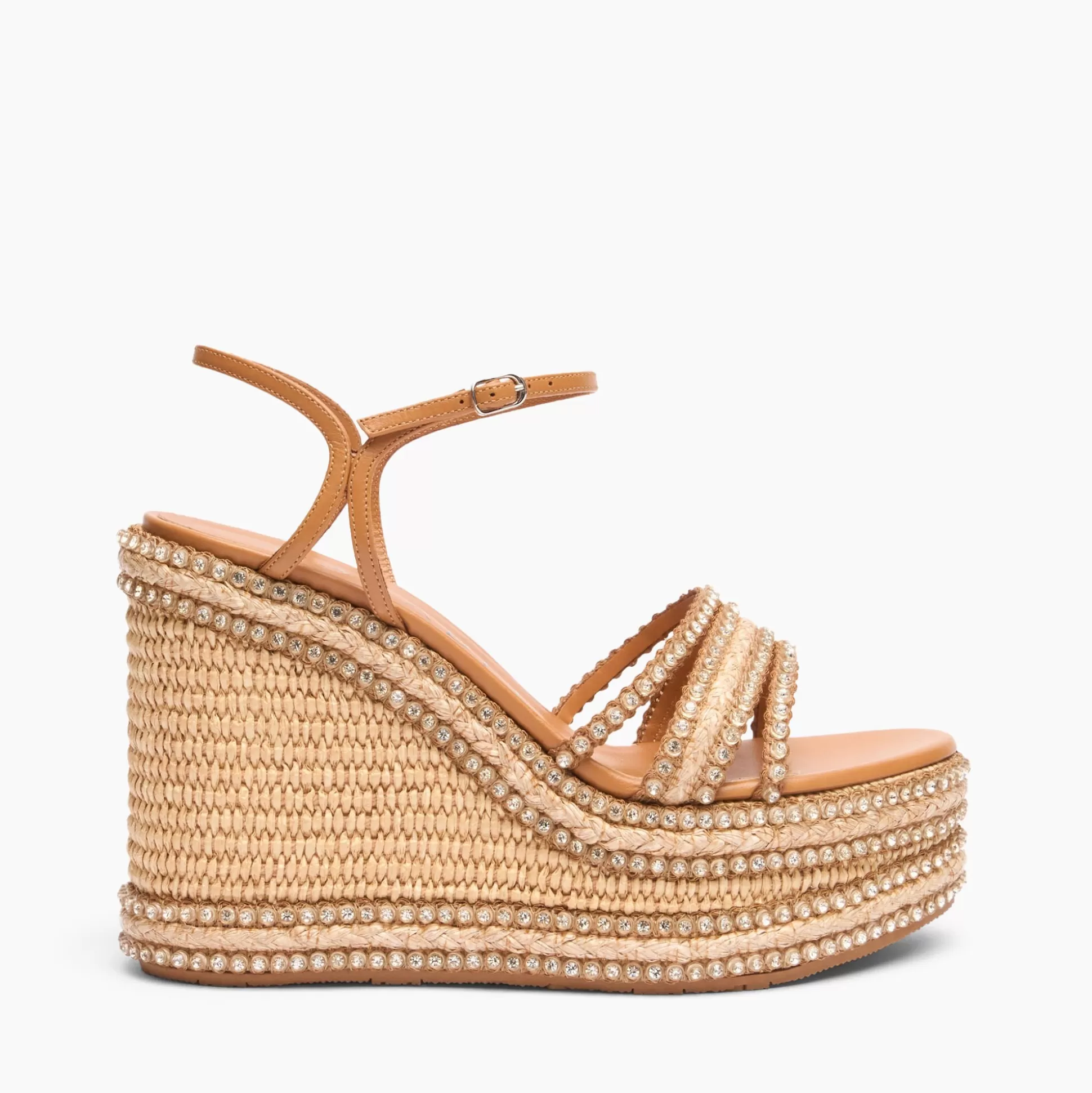 Casadei Limelight Wedges NaturandToffee Clearance