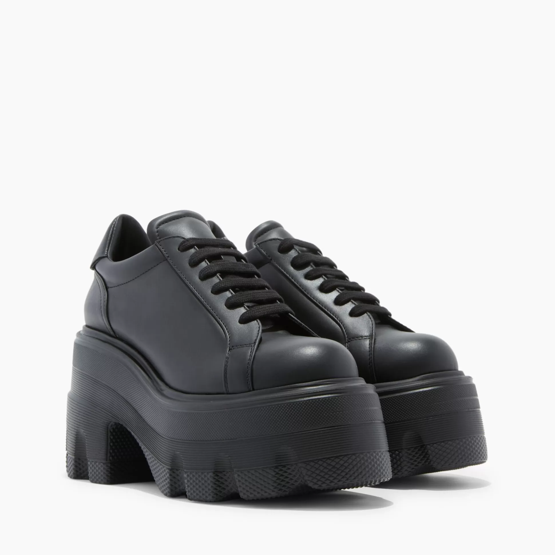 Casadei Maxxxi Leather Sneakers Black Hot