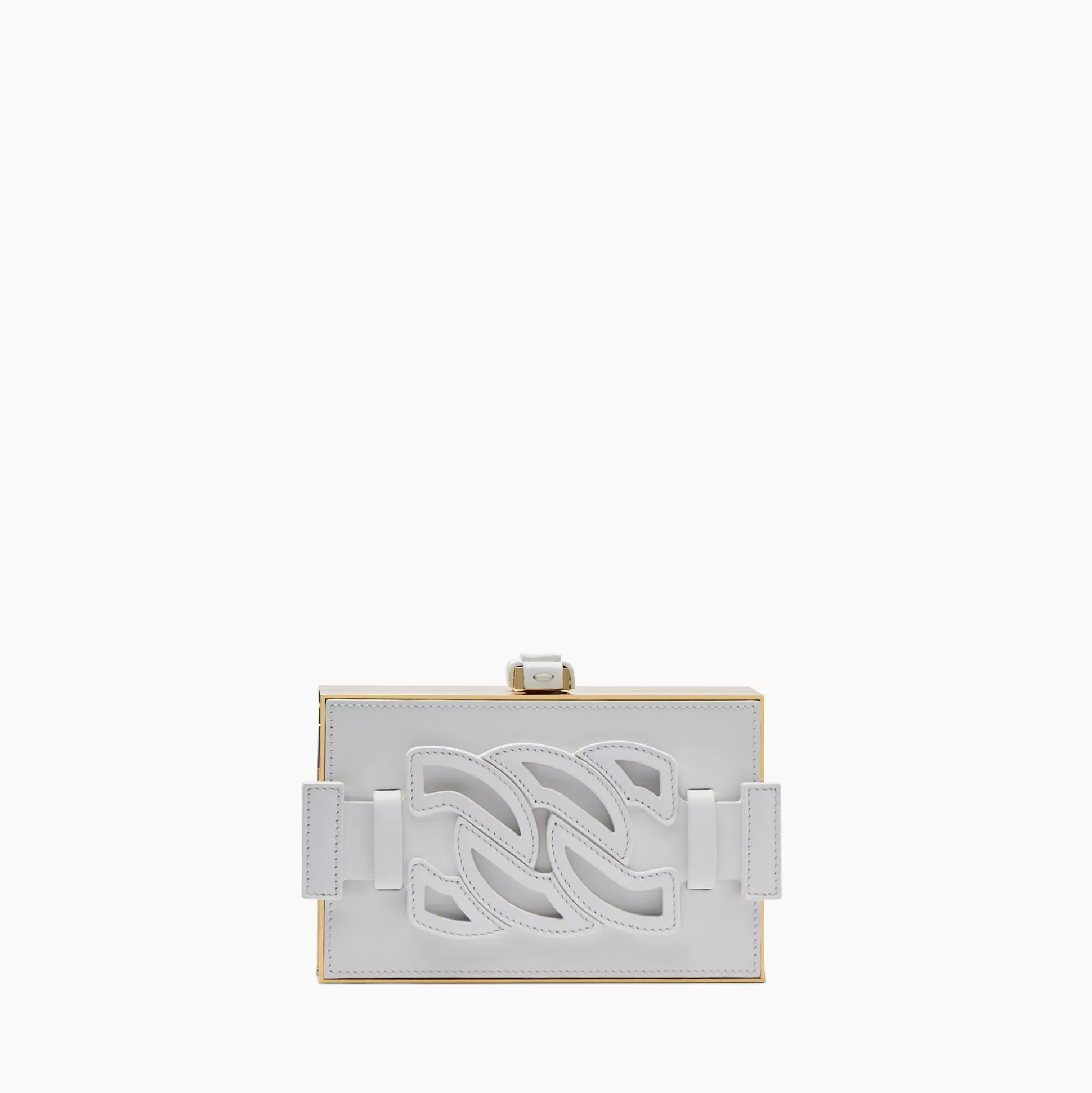 Casadei Metallic Leather Bag White Shop