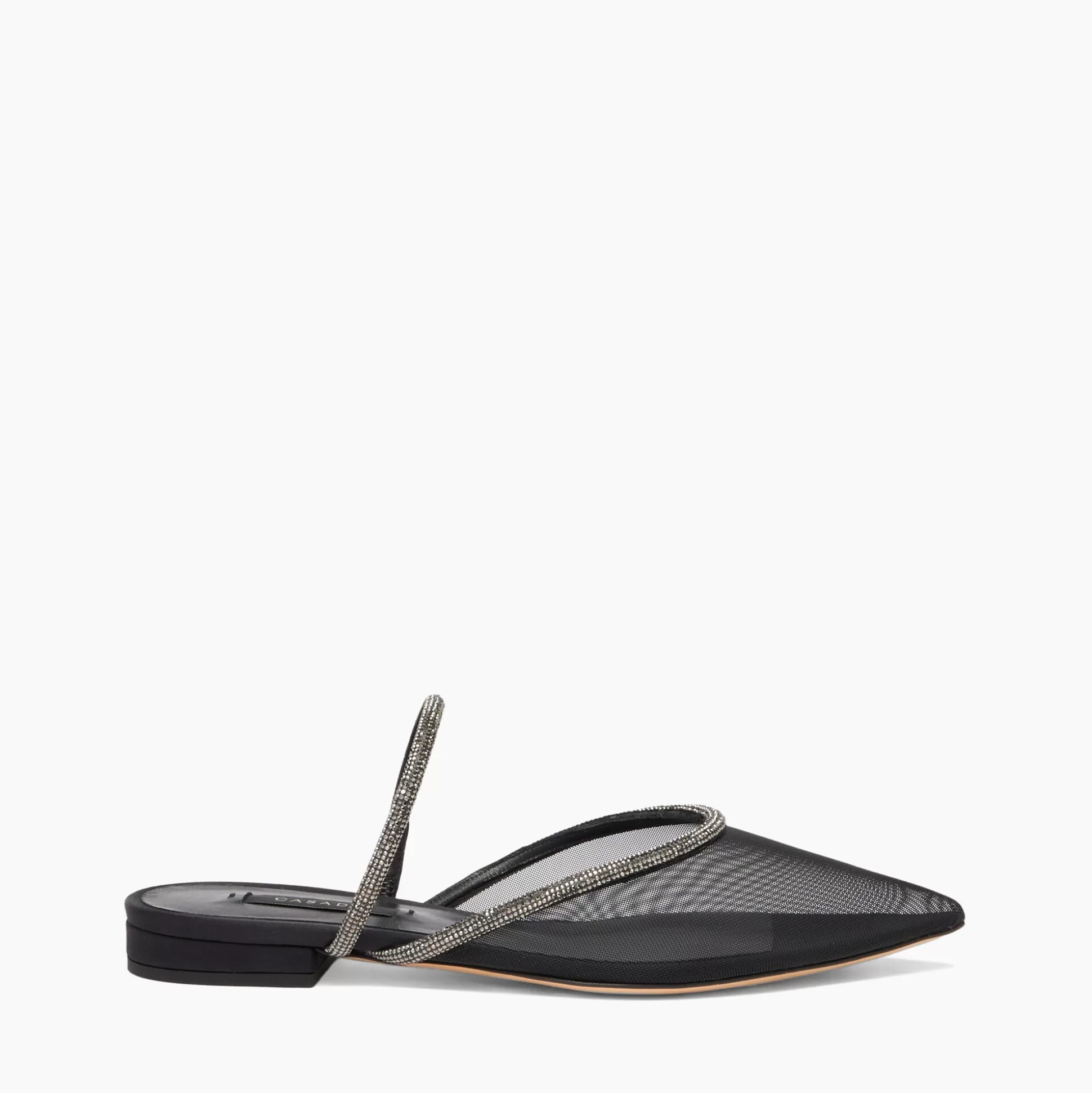 Casadei Mimì Mesh Flats Black and Ematite Flash Sale