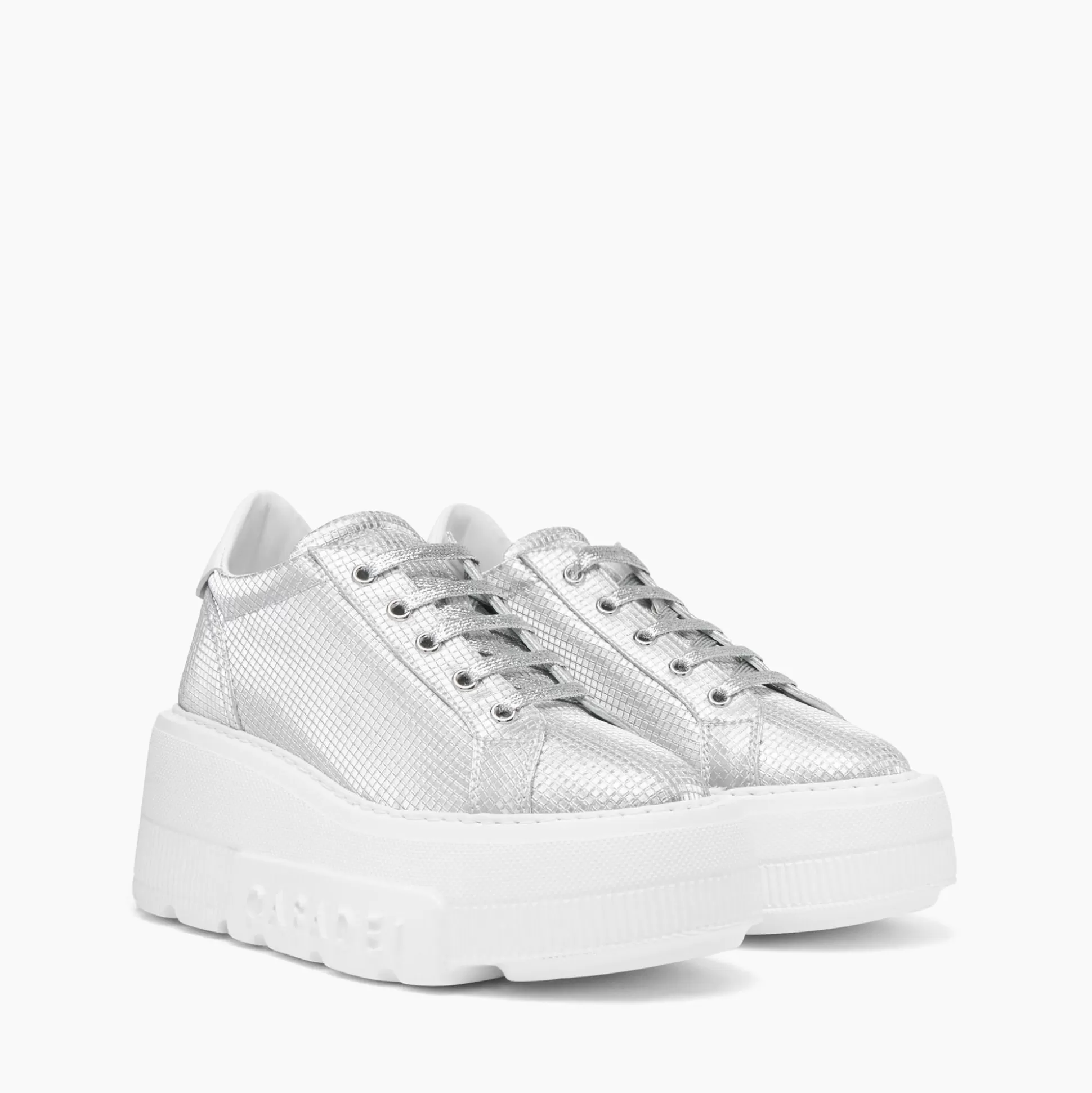 Casadei Nexus Diadema Sneakers Silver Clearance