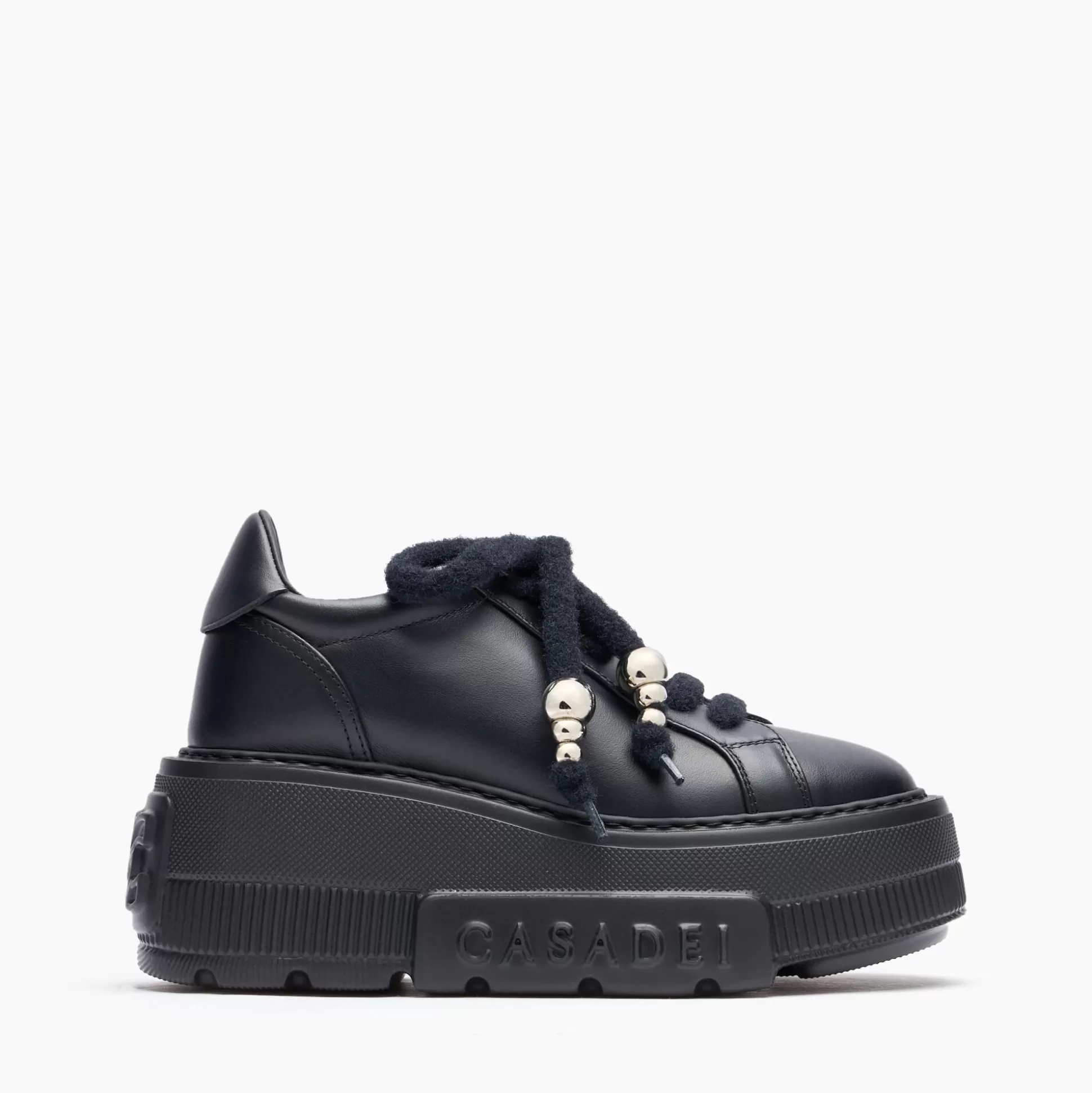 Casadei Nexus Leather Sneakers Black Best