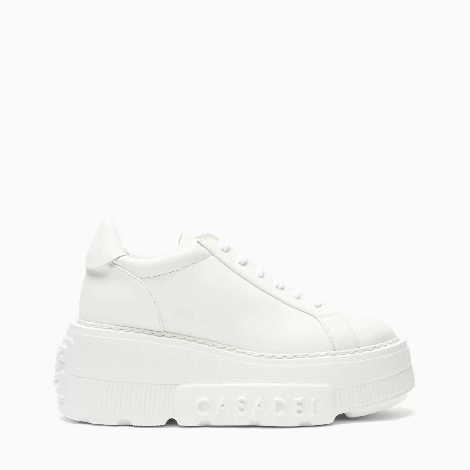 Casadei Nexus Leather Sneakers White Sale