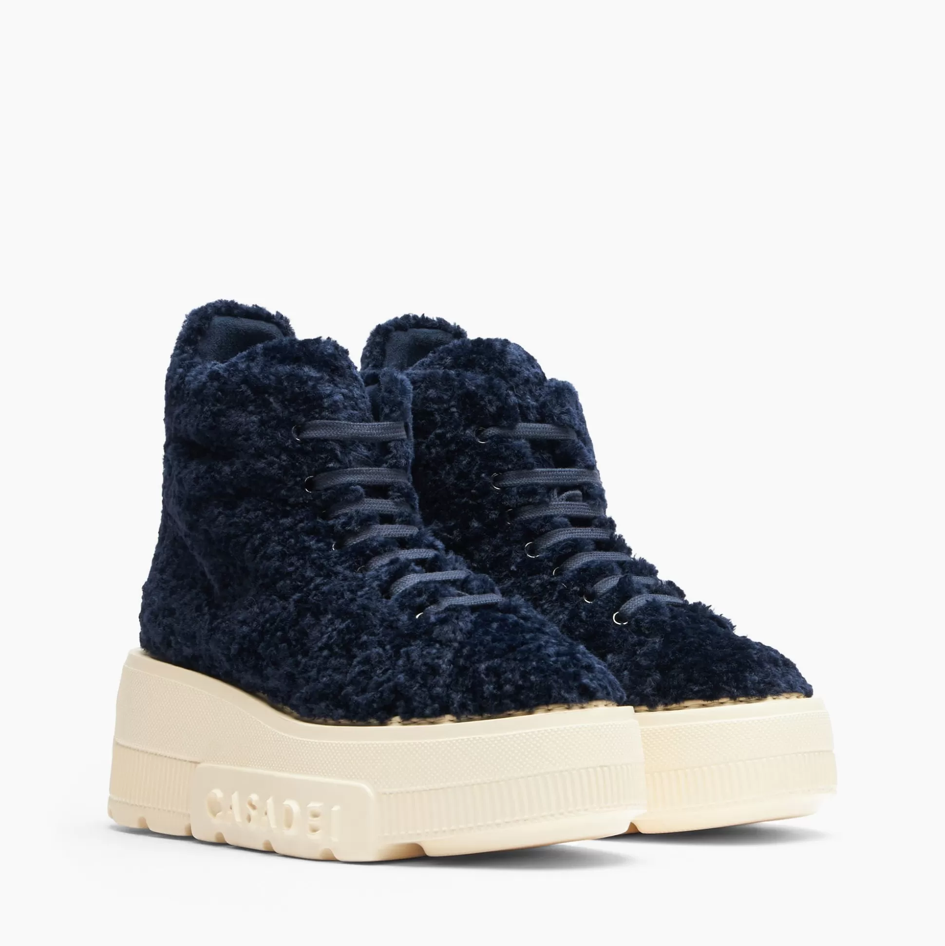 Casadei Nexus Senales Faux Fur Sneakers Nightsky Outlet