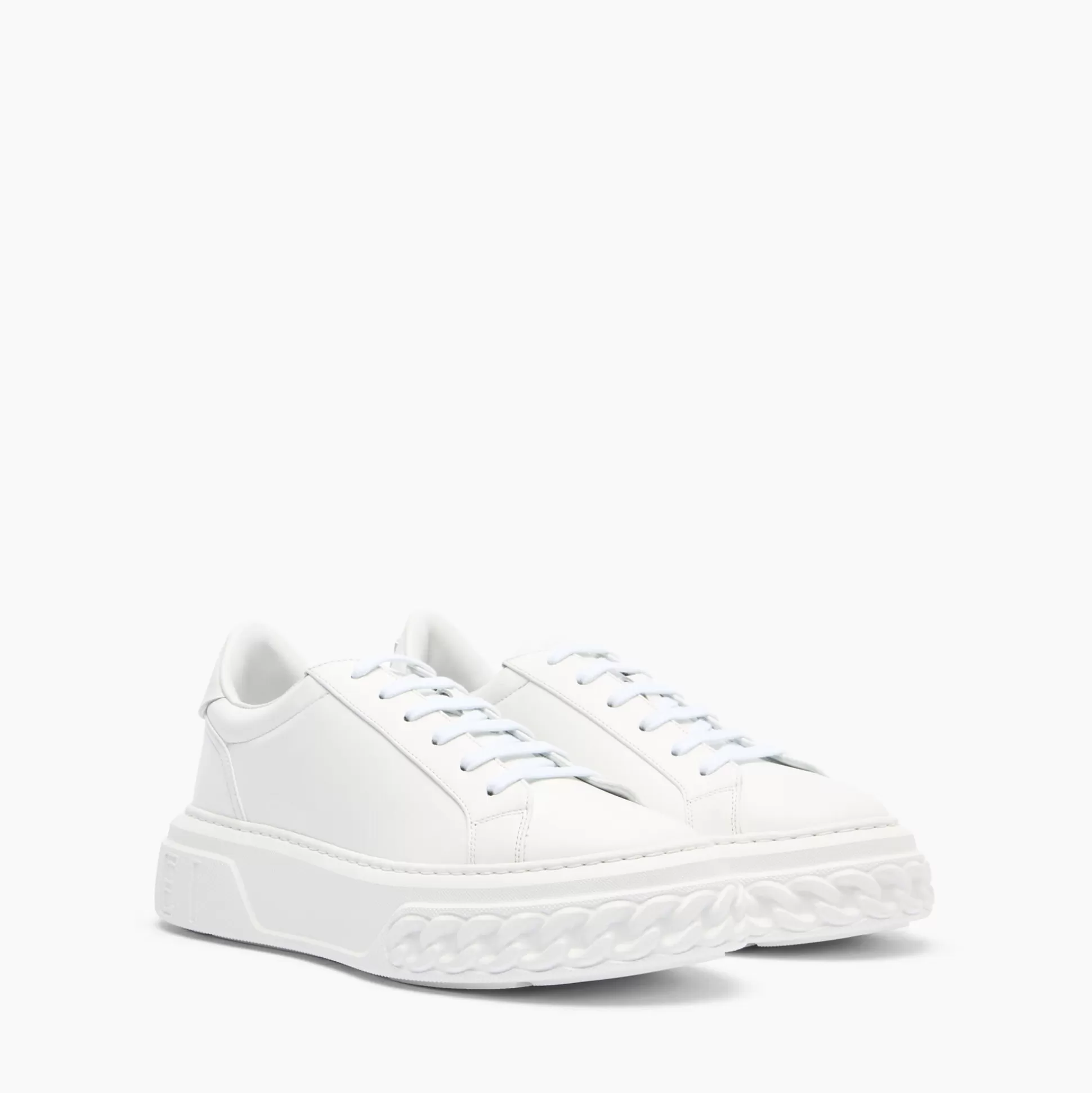 Casadei Off Road Leather Sneakers White Best Sale