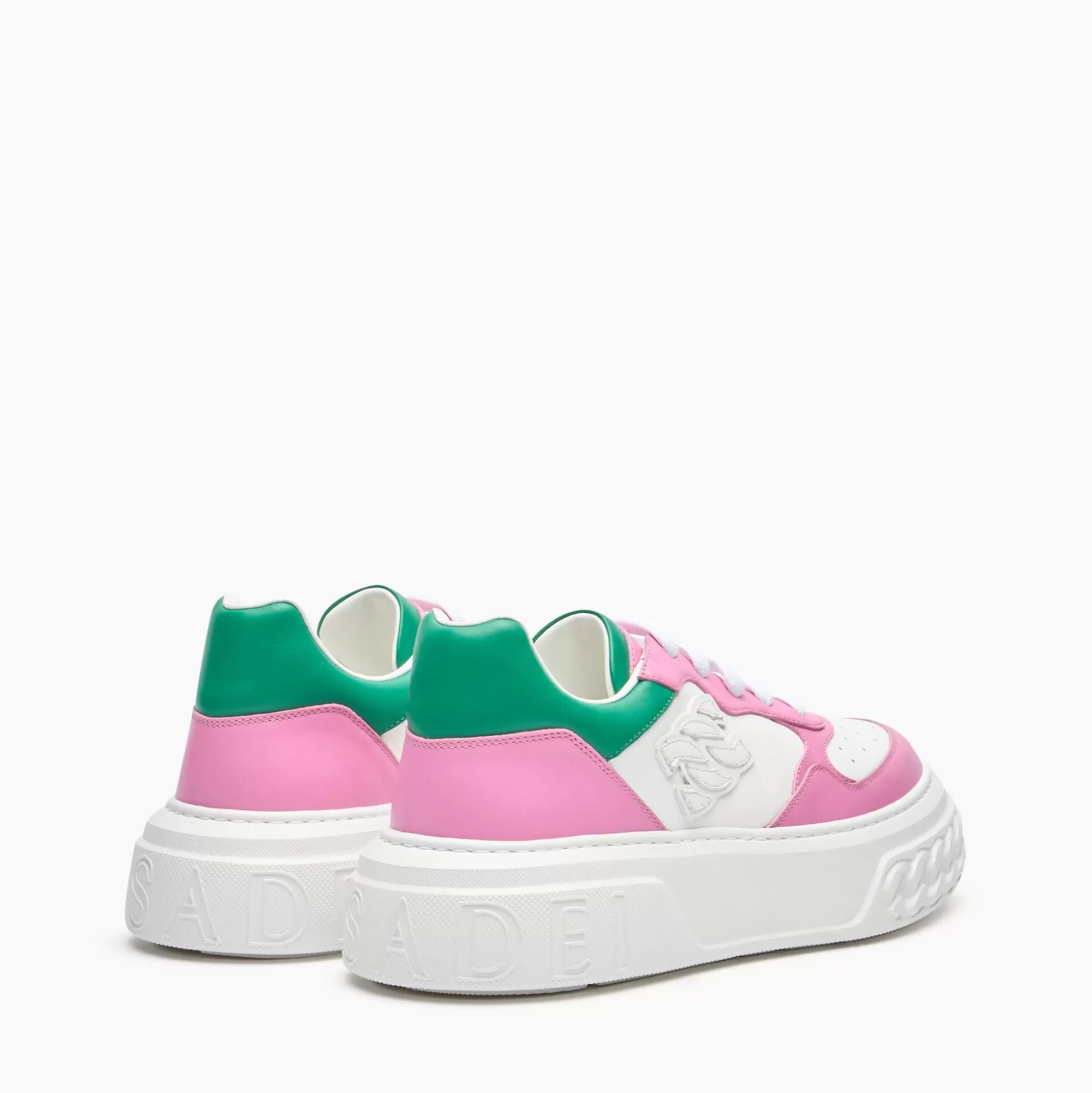 Casadei Off Road ed Leather Sneakers Multicolor New
