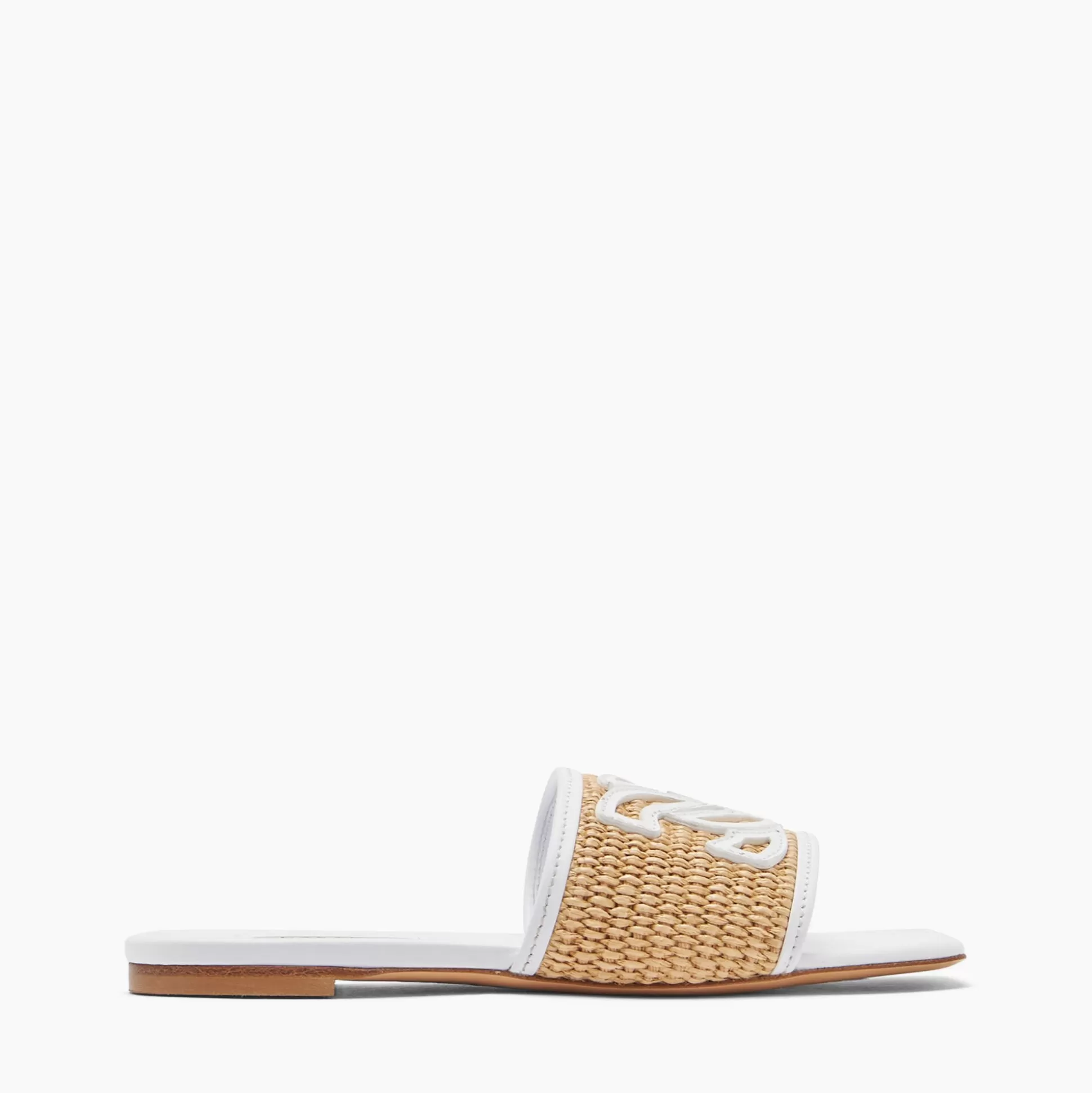 Casadei Portofino Slides white and toffee Shop