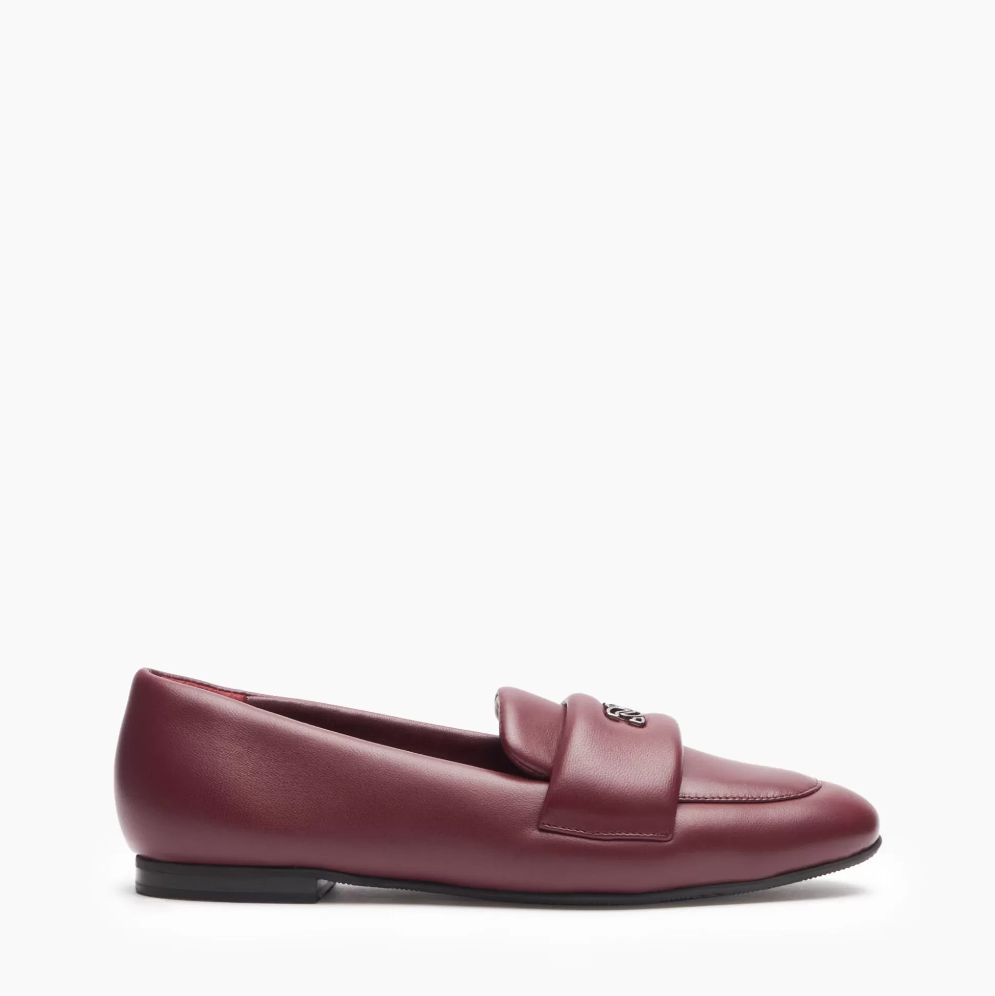 Casadei Puff Leather Loafers Ladybug Discount