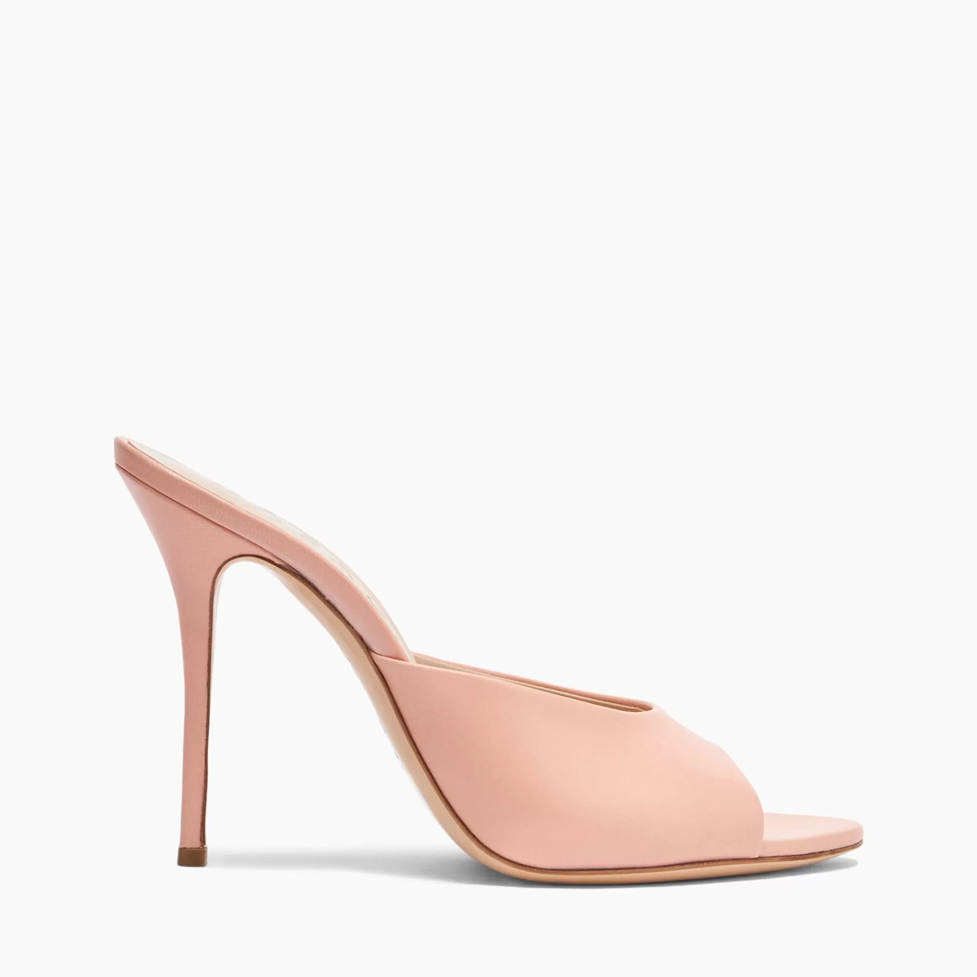 Casadei Scarlet Leather Mules Light Peach Sale