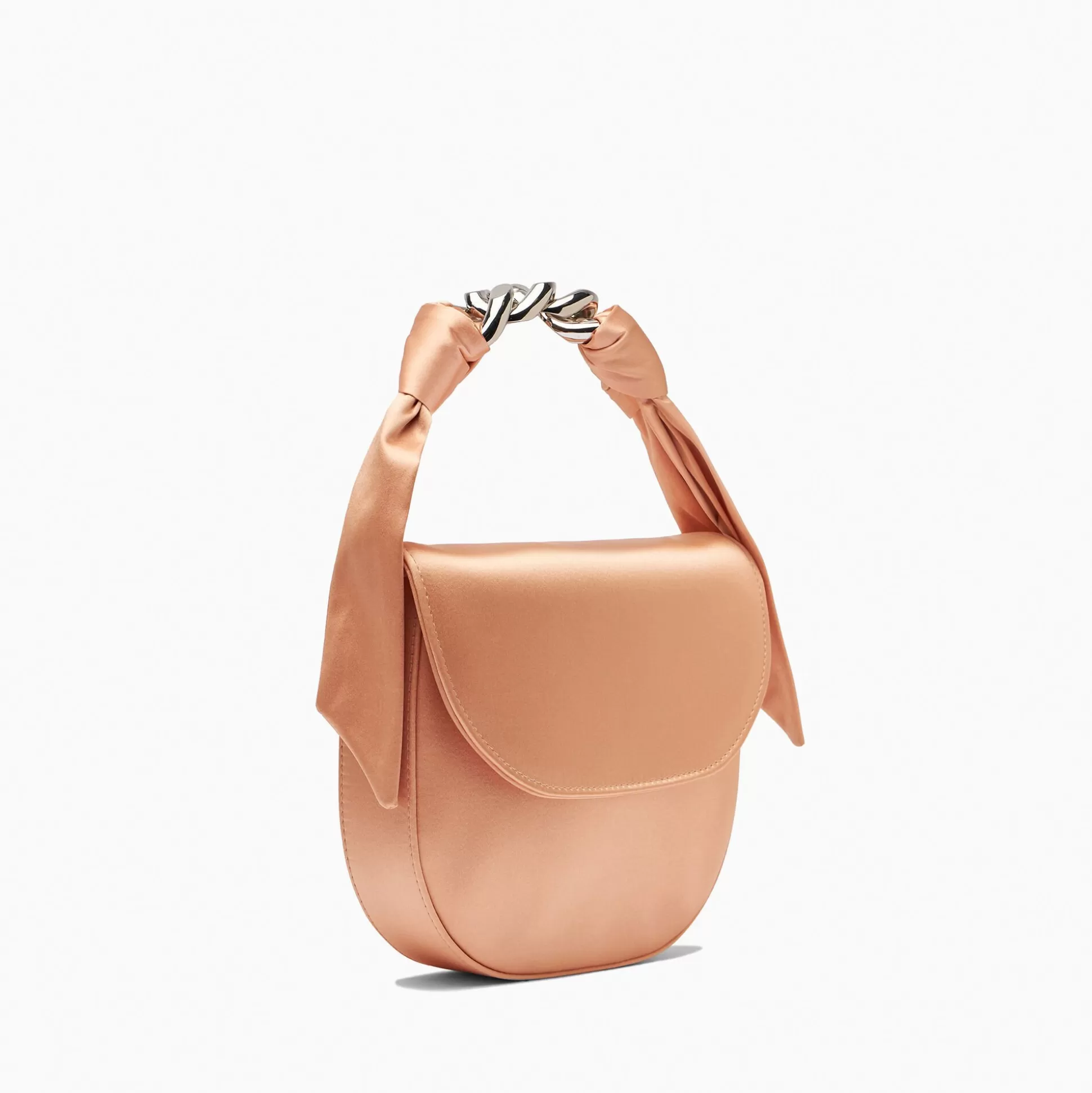 Casadei Silk & Satin Bag Light Peach Fashion