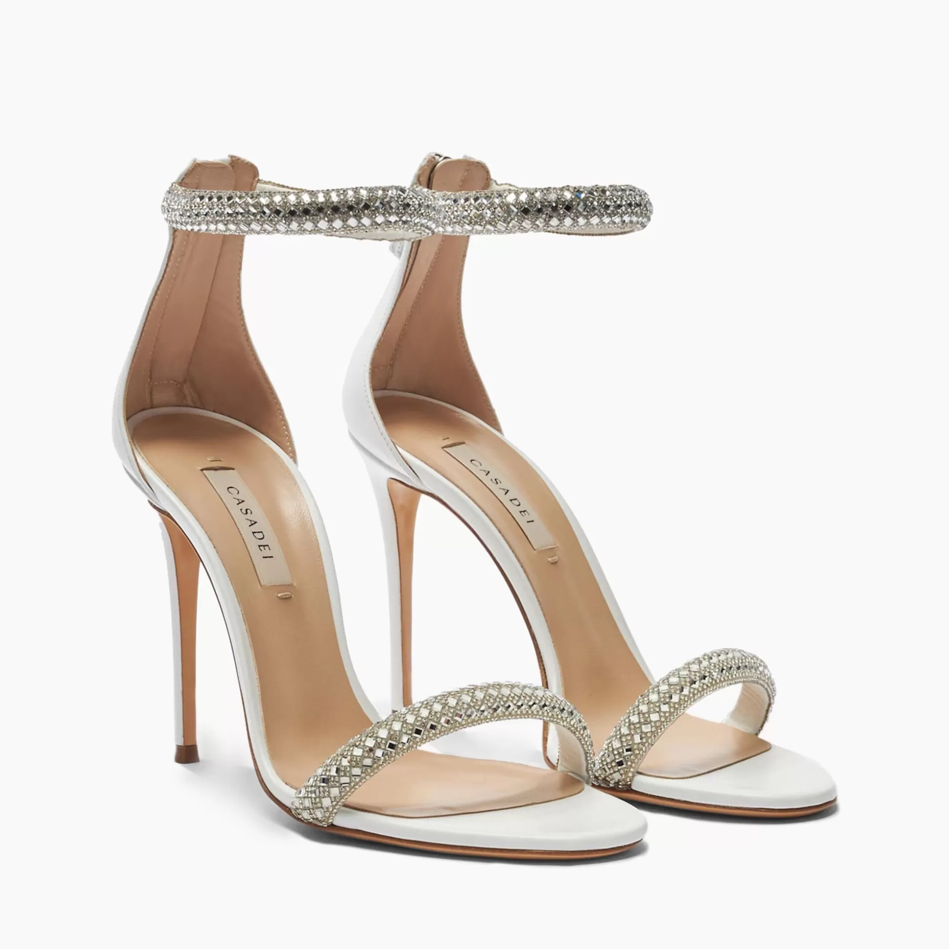 Casadei Stratosphere Julia Sandals White Cheap