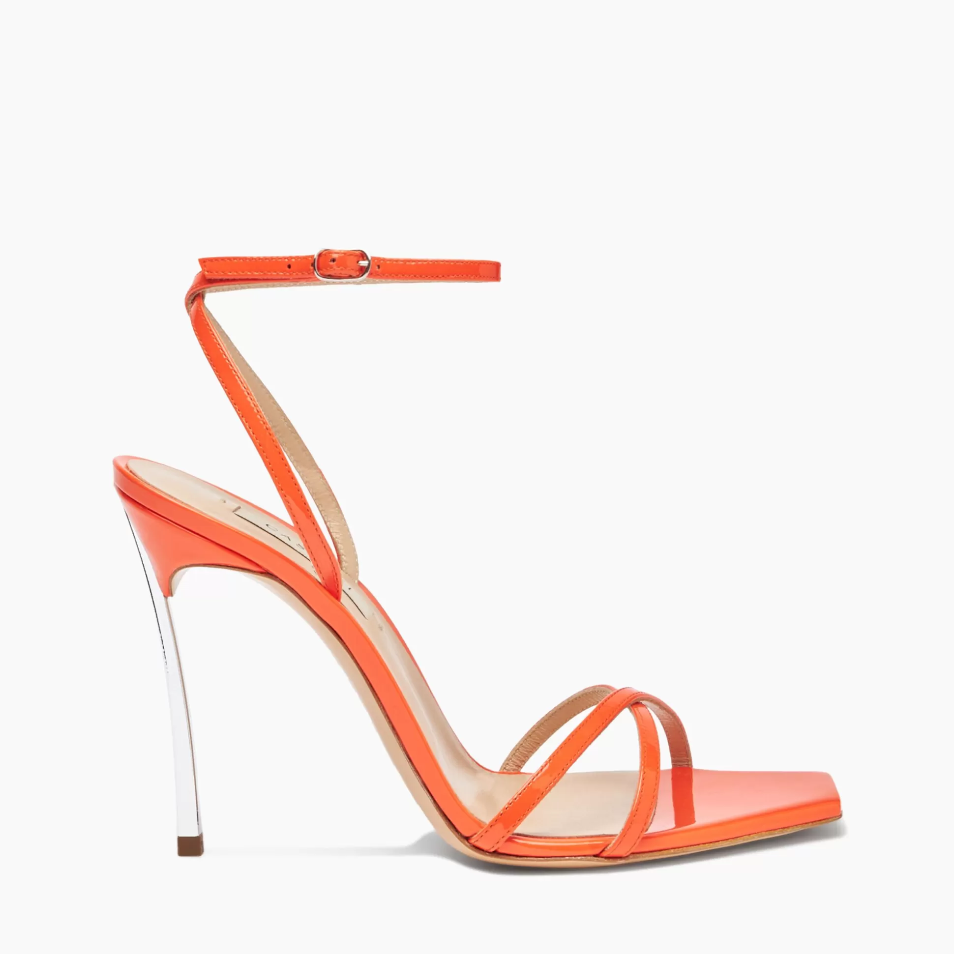 Casadei Superblade Patent Leather Sandals Tulip Flash Sale