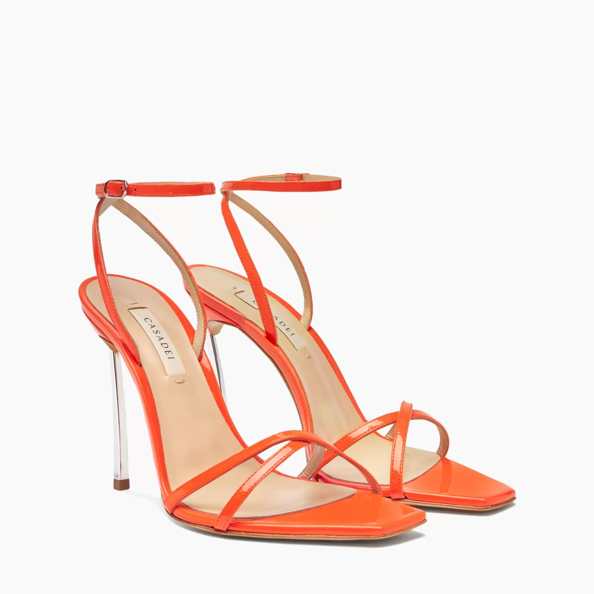 Casadei Superblade Patent Leather Sandals Tulip Flash Sale