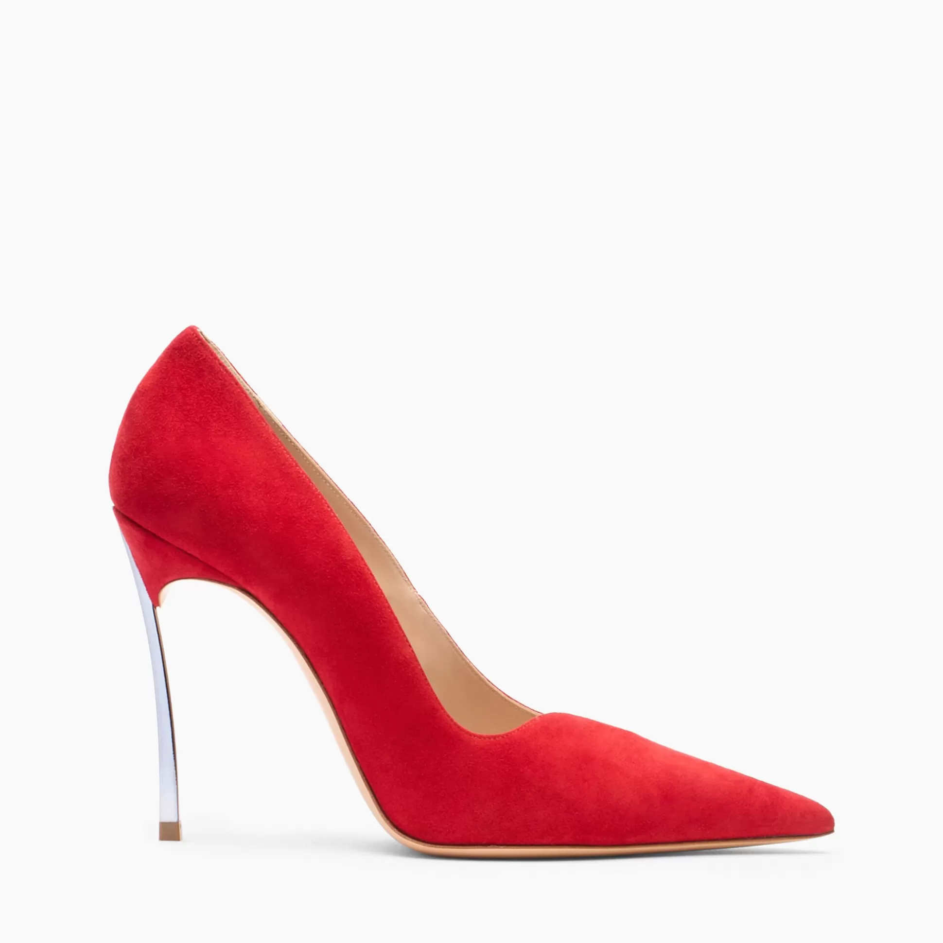 Casadei Superblade Suede Pumps Red Square Best