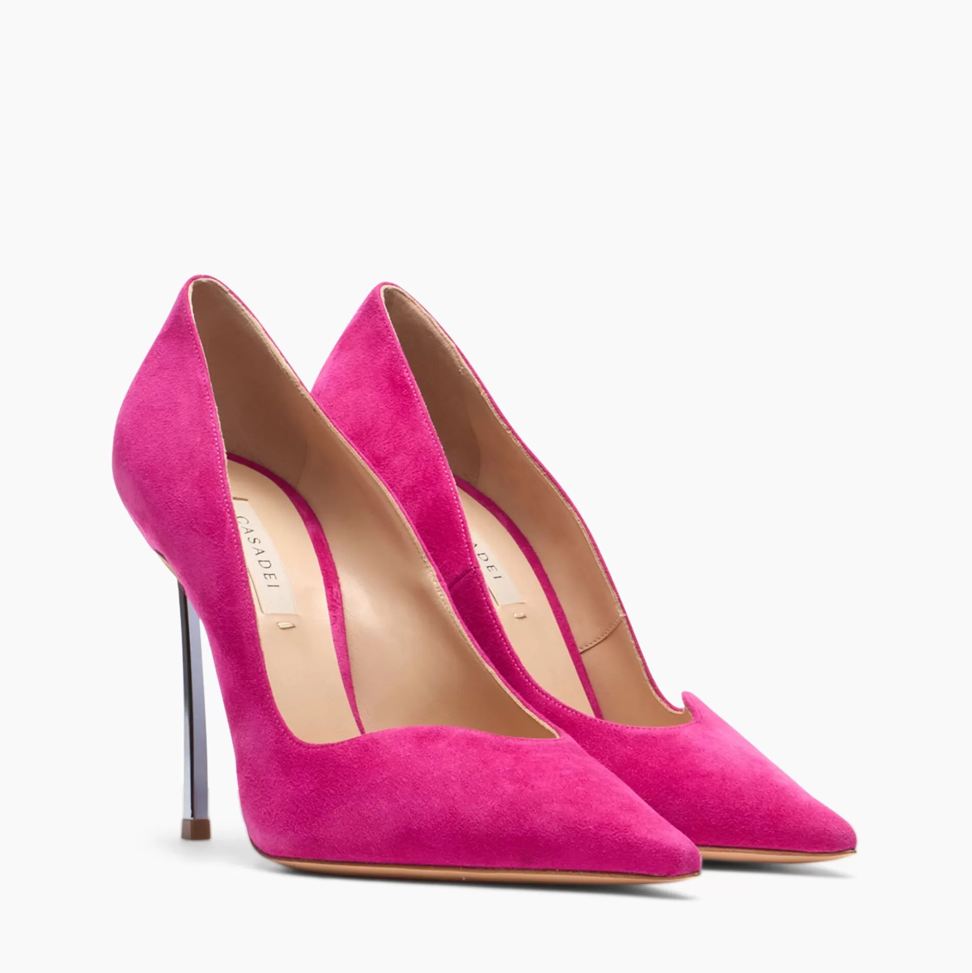 Casadei Superblade Suede Pumps Magenta Online