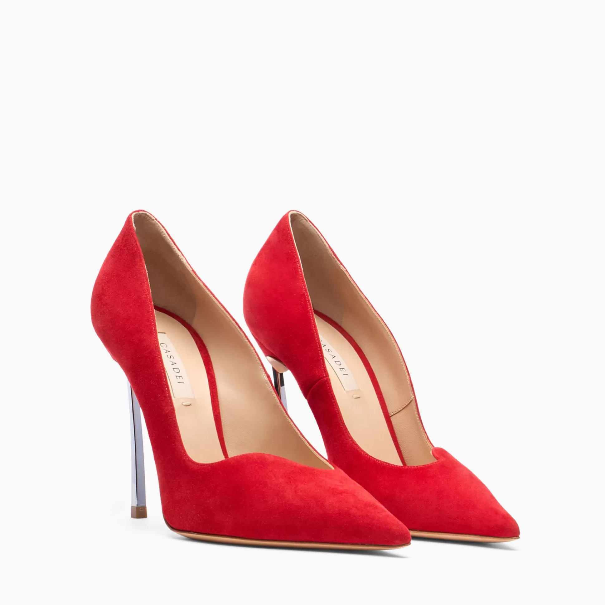 Casadei Superblade Suede Pumps Red Square Best