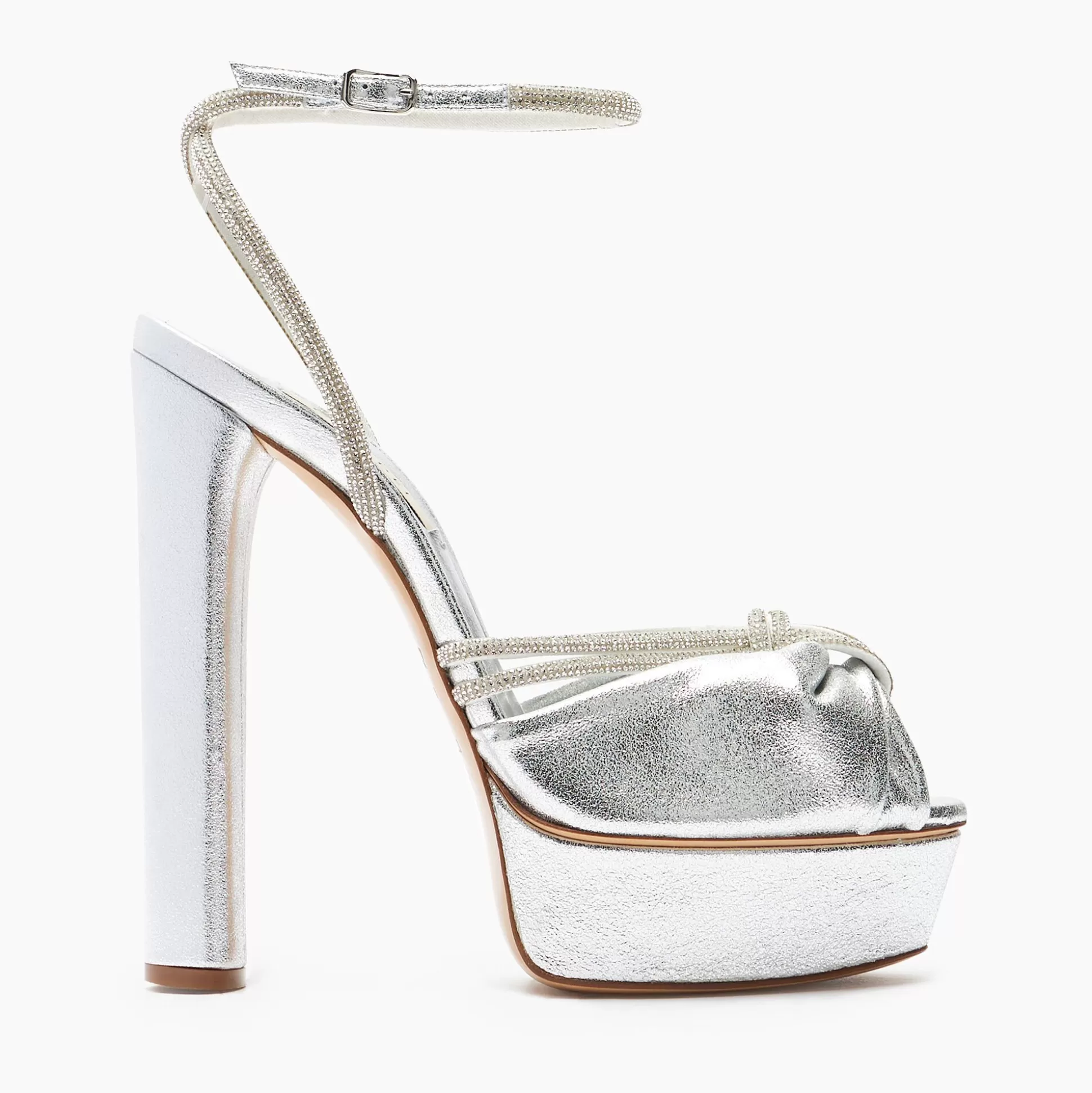 Casadei Taylor Flora Wonder Platform Sandals Silver Hot